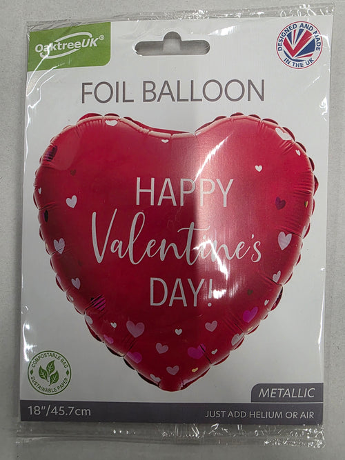 18 Inch Happy Valentines Mixed Hearts (PACK OF 5)