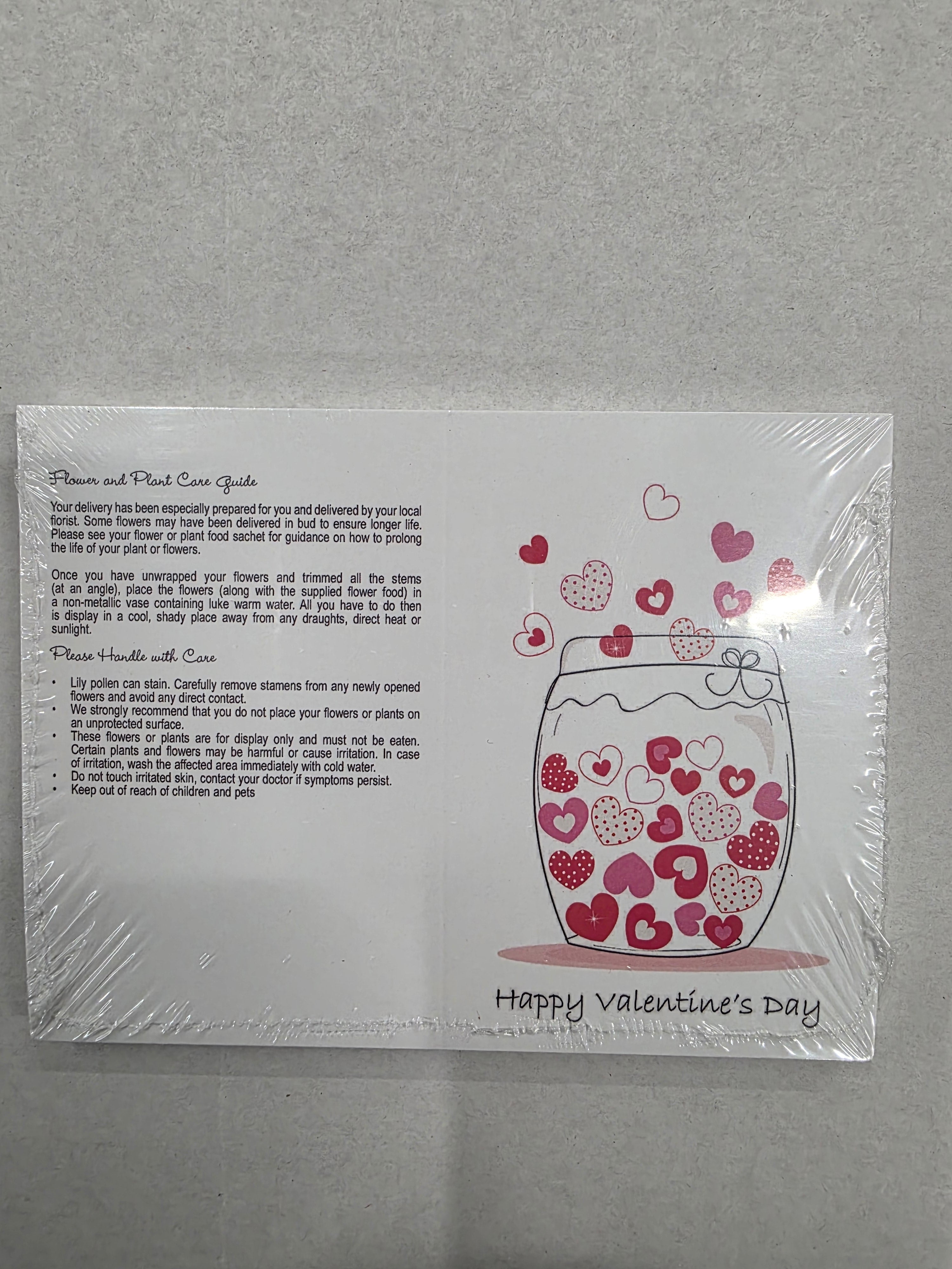 Folded Card Jar Of Hearts (3 pack of 25 cards each)