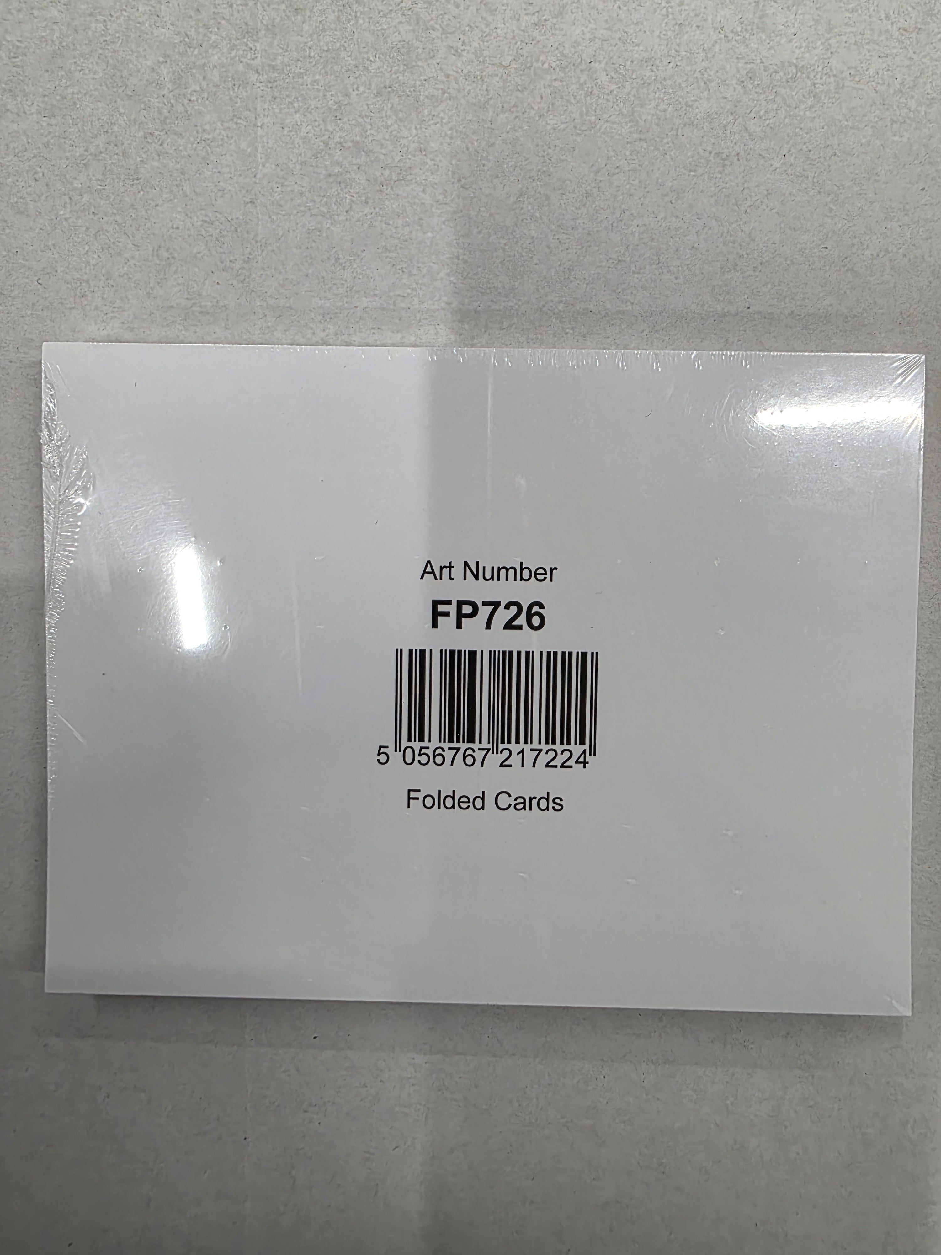 Folded Card Rose Heart Red Pink (3 pack of 25 cards each)