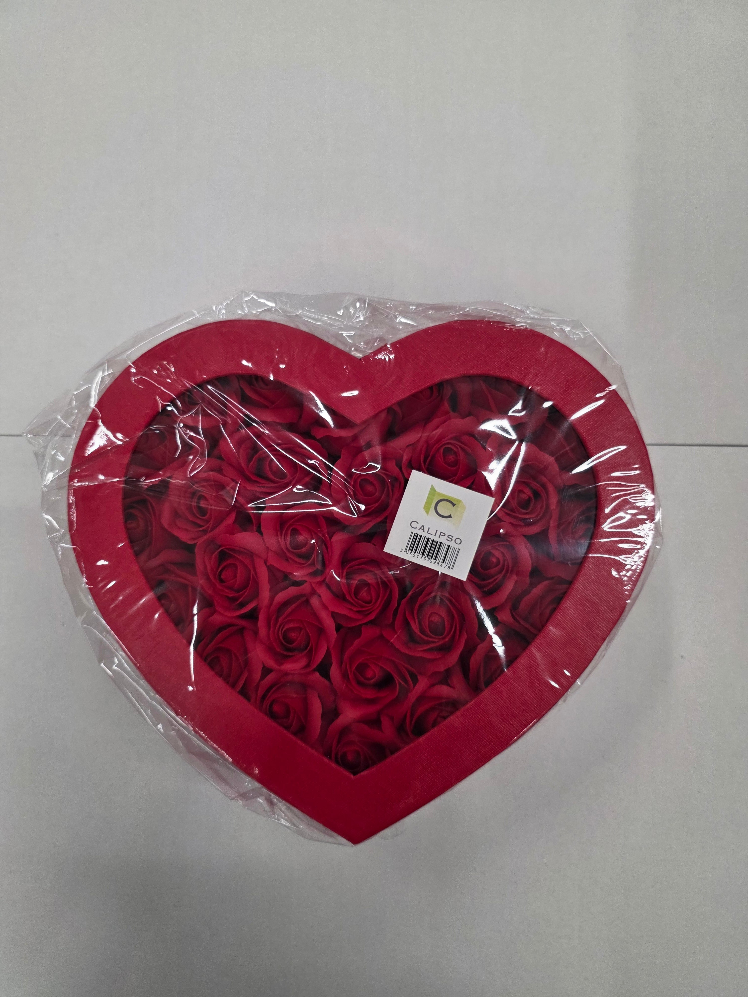 Heart Rose Box Black 27x24x11.5cm