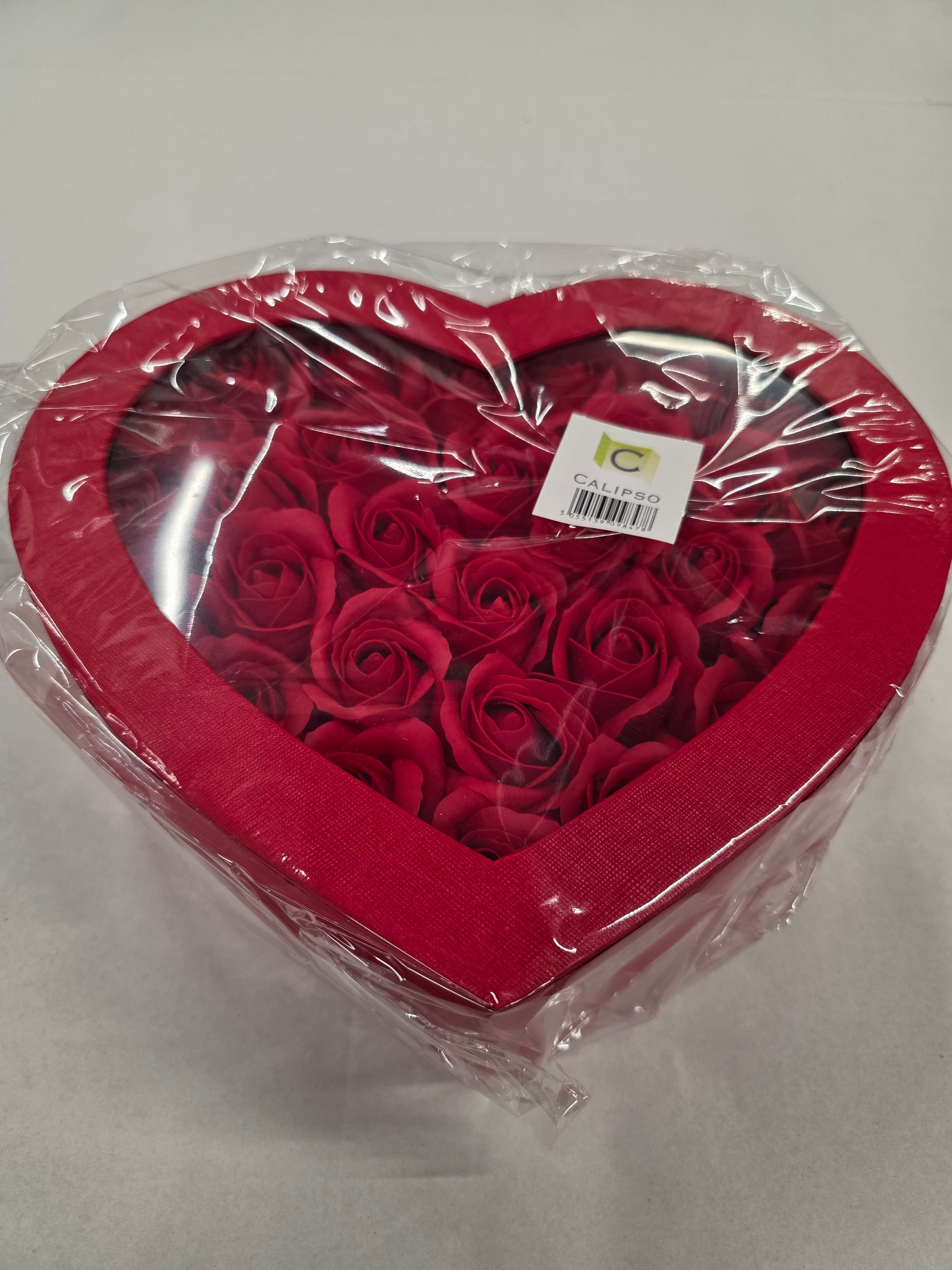 Heart Rose Box Black 27x24x11.5cm