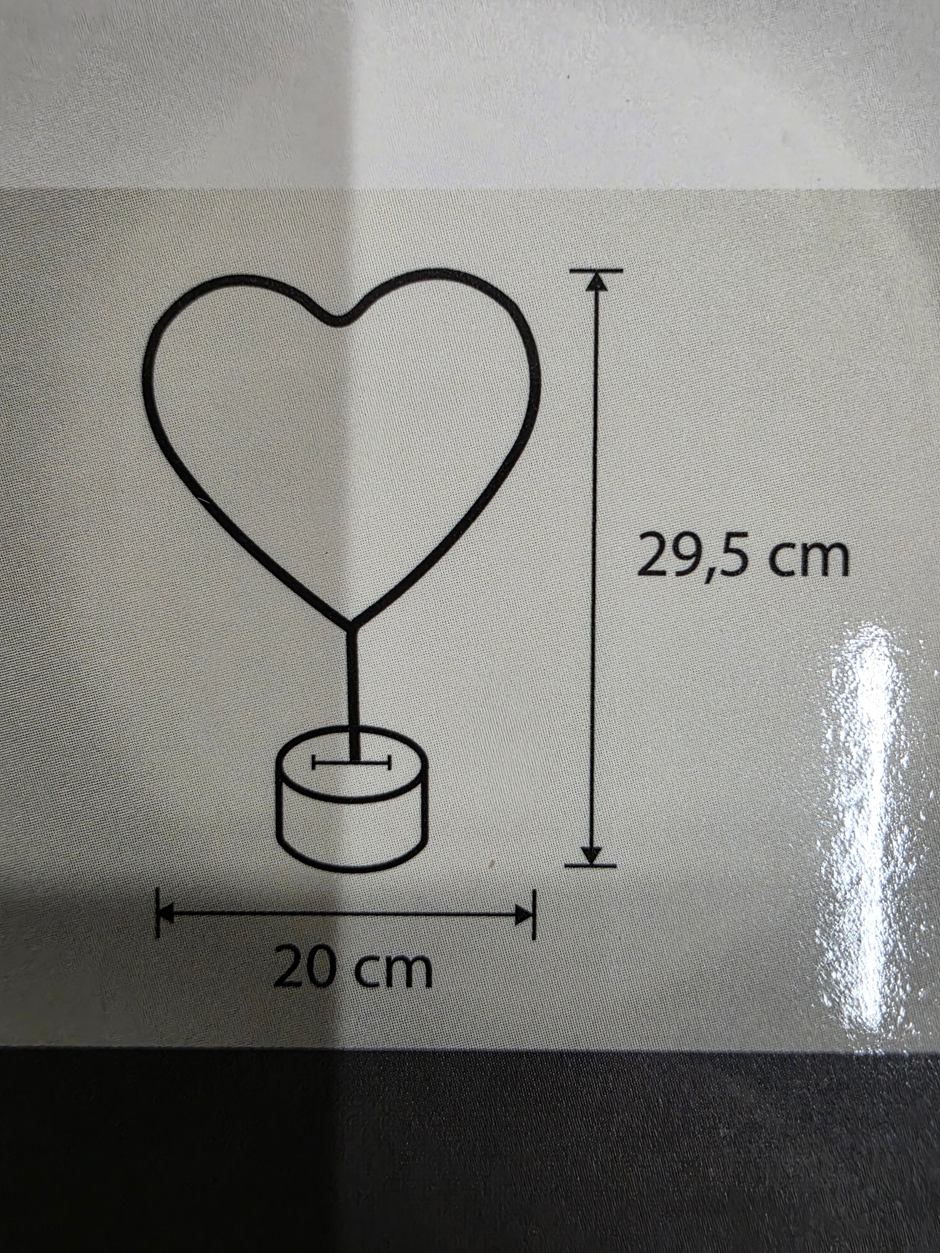 Neon Light Heart Pink L E D 20cm