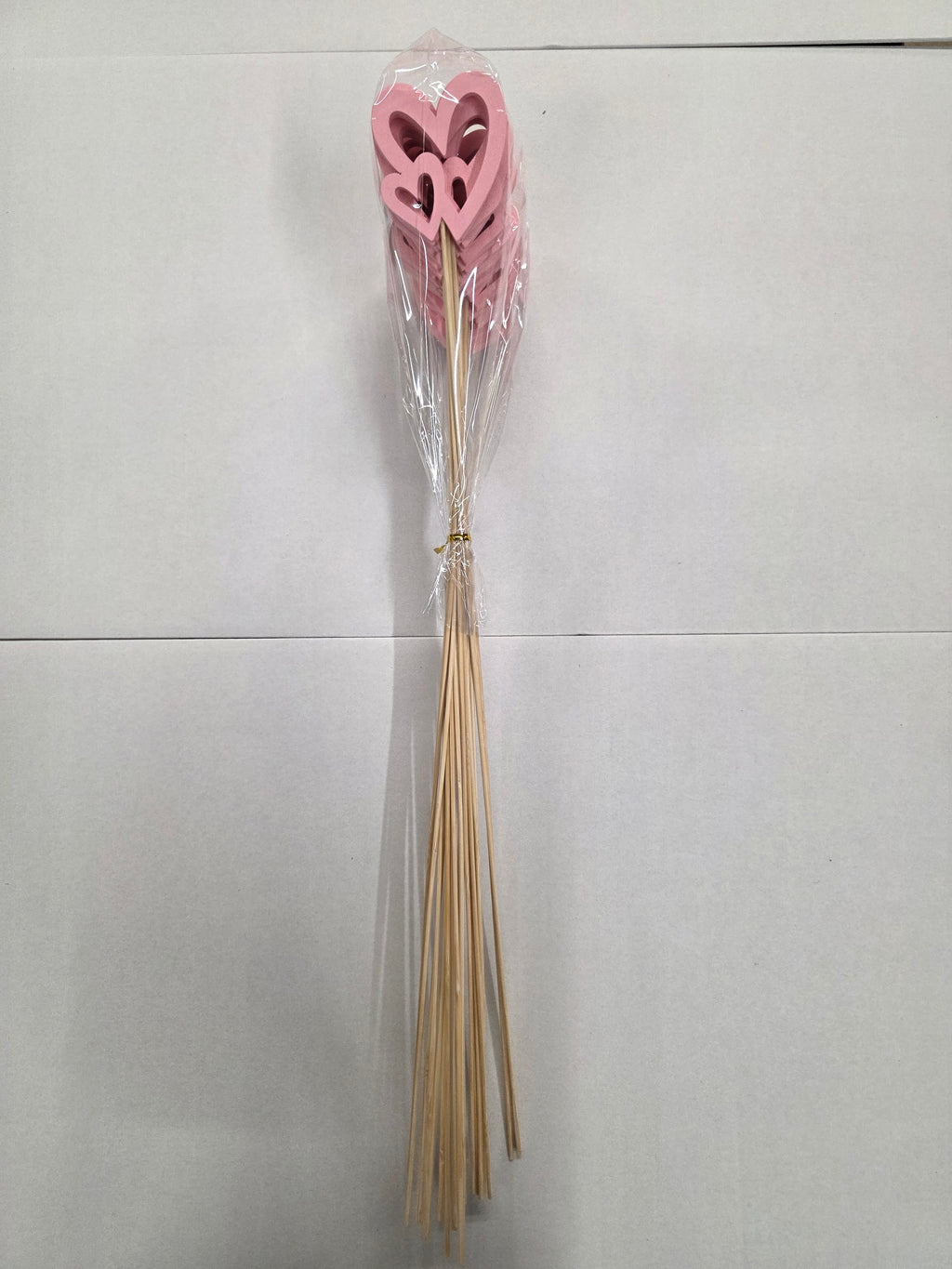 Pick Double Heart Pink 7x5x57.5cm