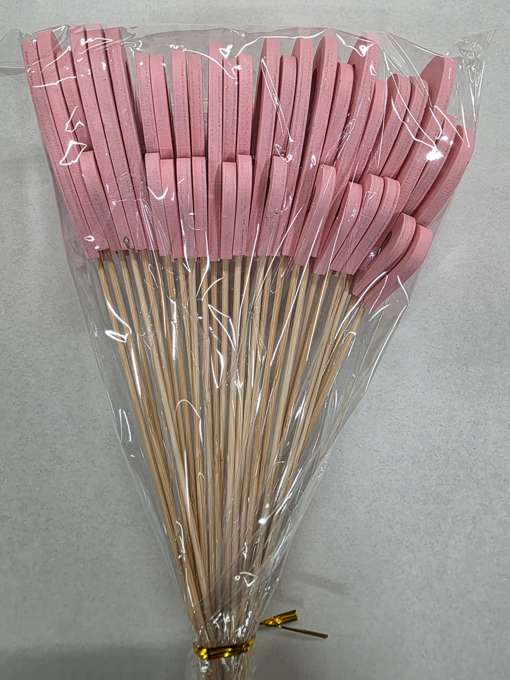 Pick Double Heart Pink 7x5x57.5cm
