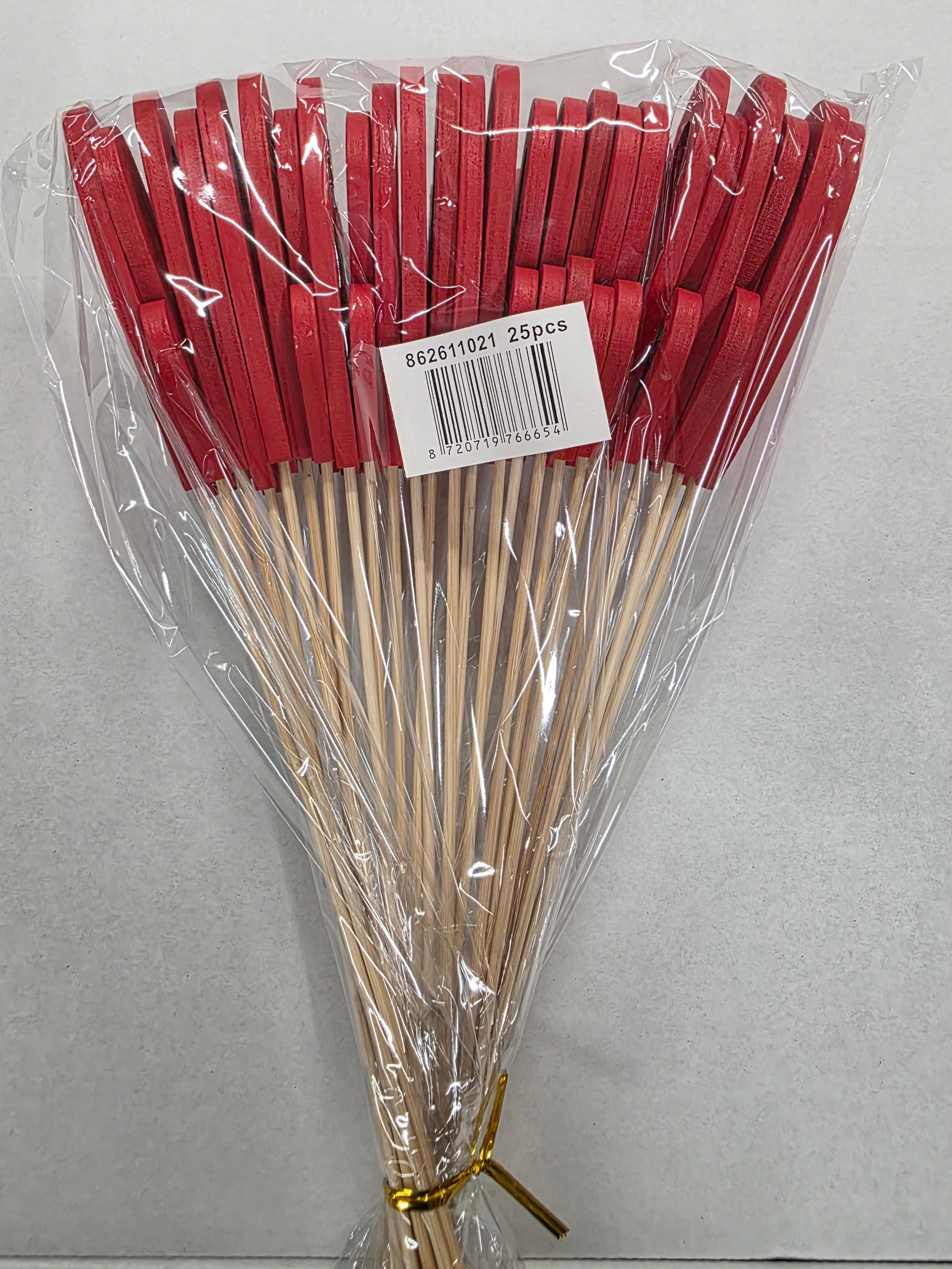 Pick Double Heart Red 7x5x57.5cm