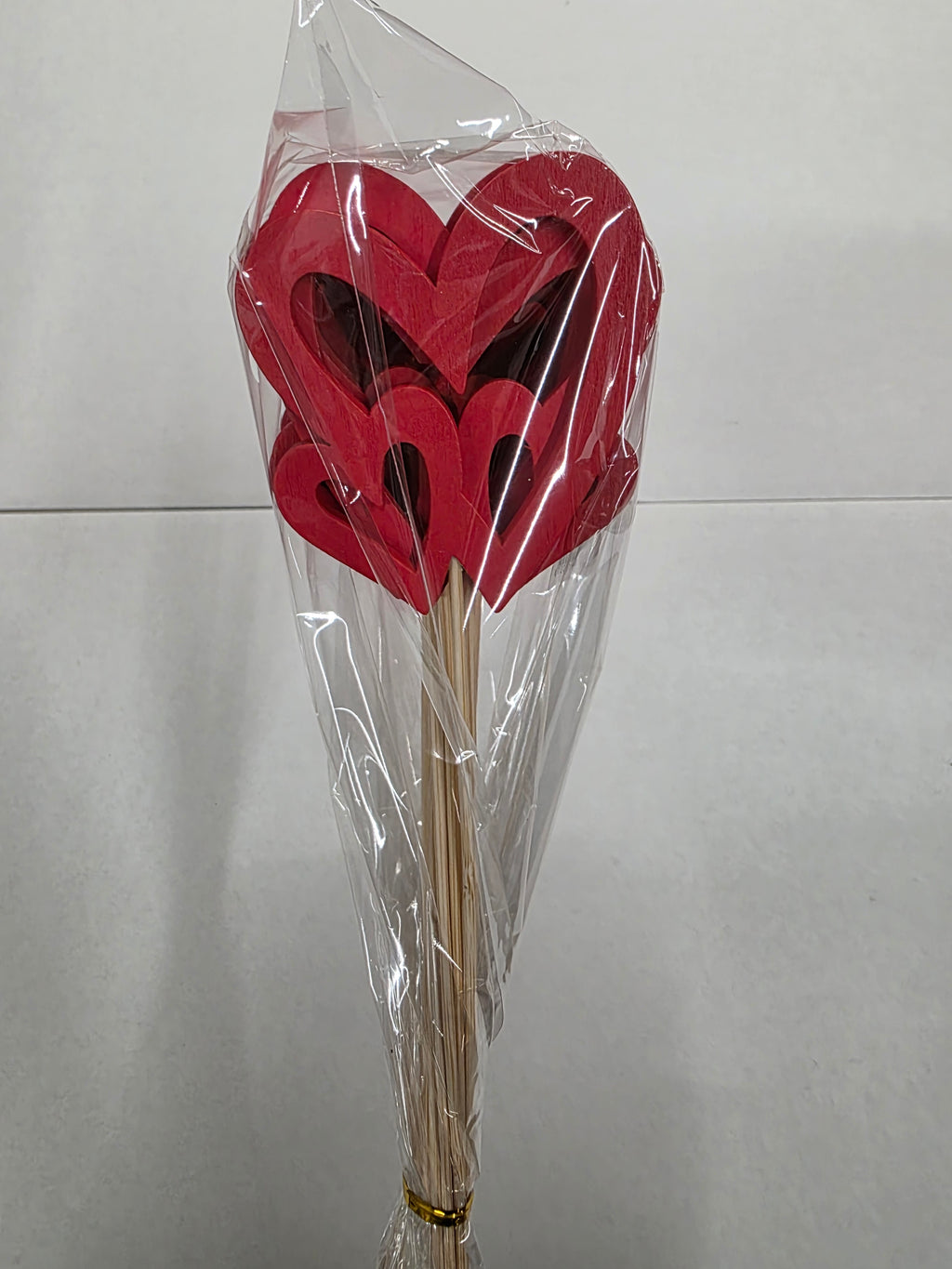 Pick Double Heart Red 7x5x57.5cm