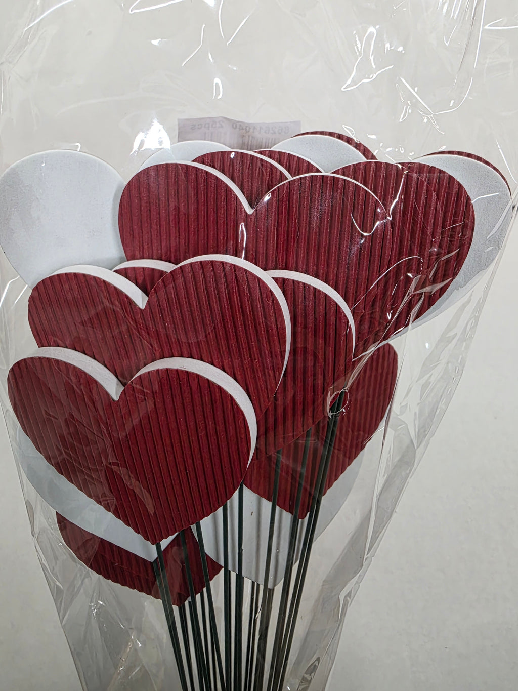 Pick Heart Stripe Red 7x5x57cm