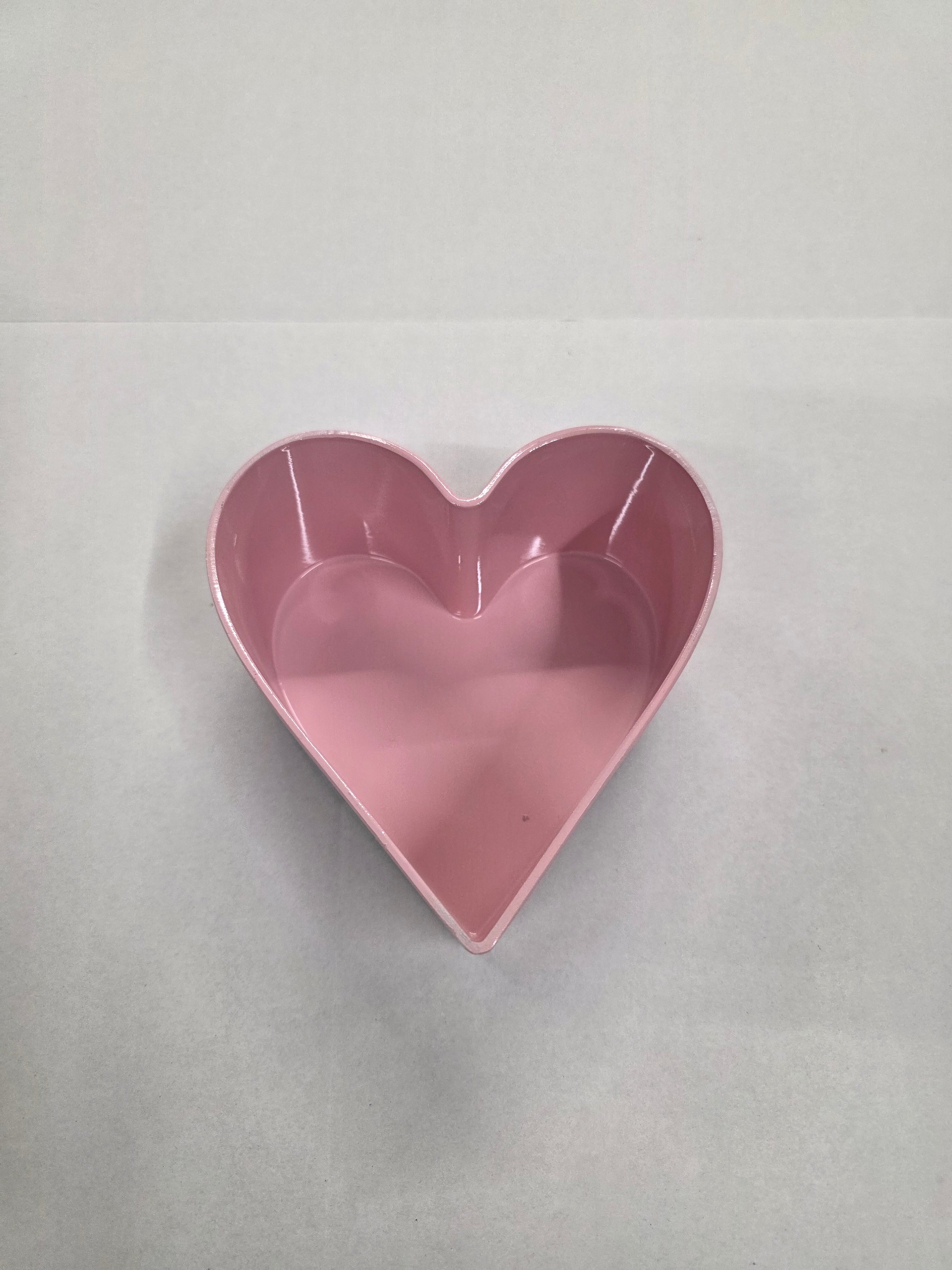 Plastic Bowl Heart Melam Pink 15cm (pack of 2)