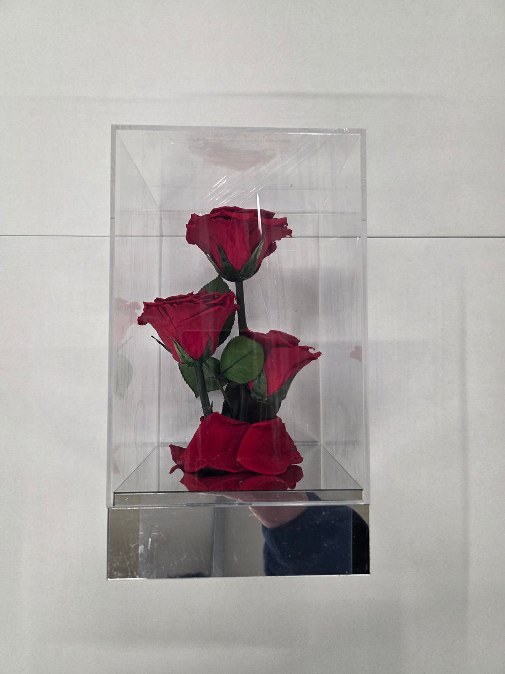 Artificial Preserved Rosa Gb15 Red 02