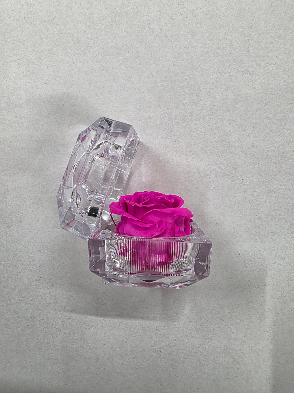 Artificial Preserved Rosa Jewel Box Pink 07