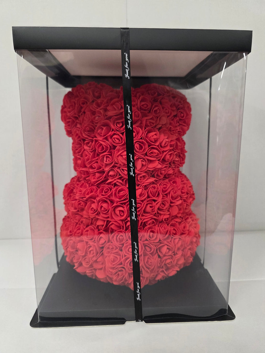 Rose Teddy Red White Heart