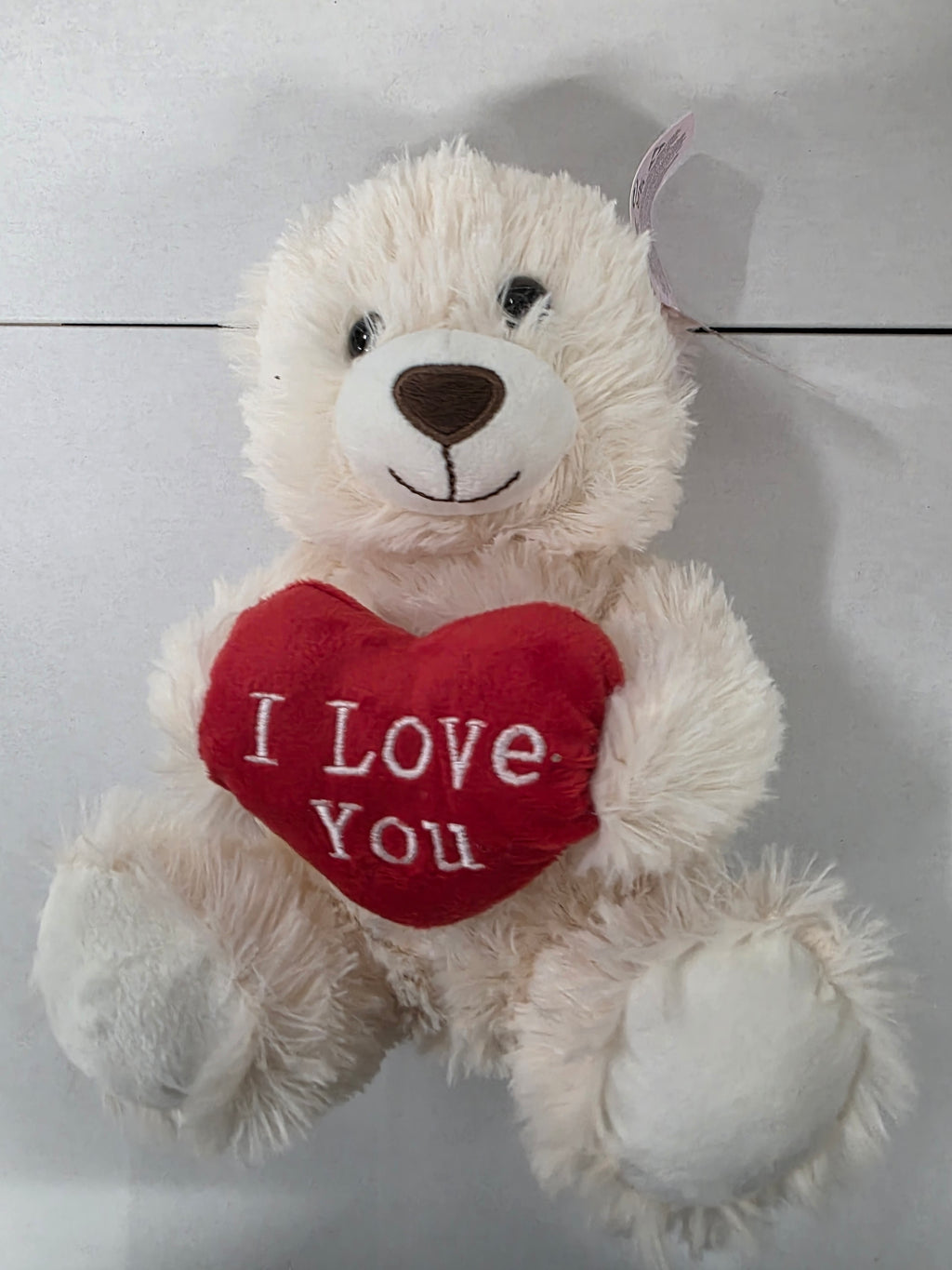 Soft Toy I Love You Bear Cream Medium (PACK OF 2)