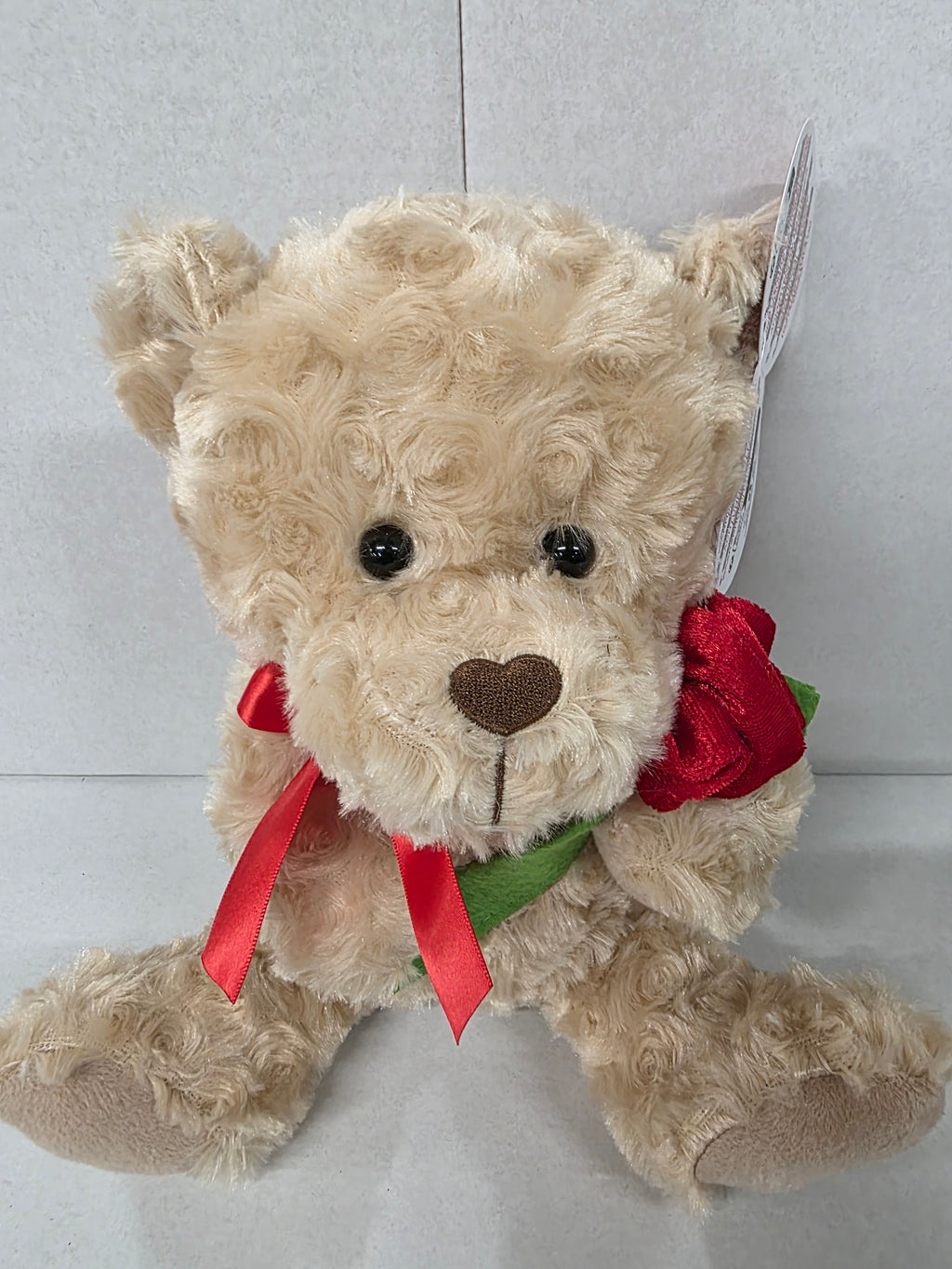 Valentines Bear With Rose 25cm (PACK OF 2)