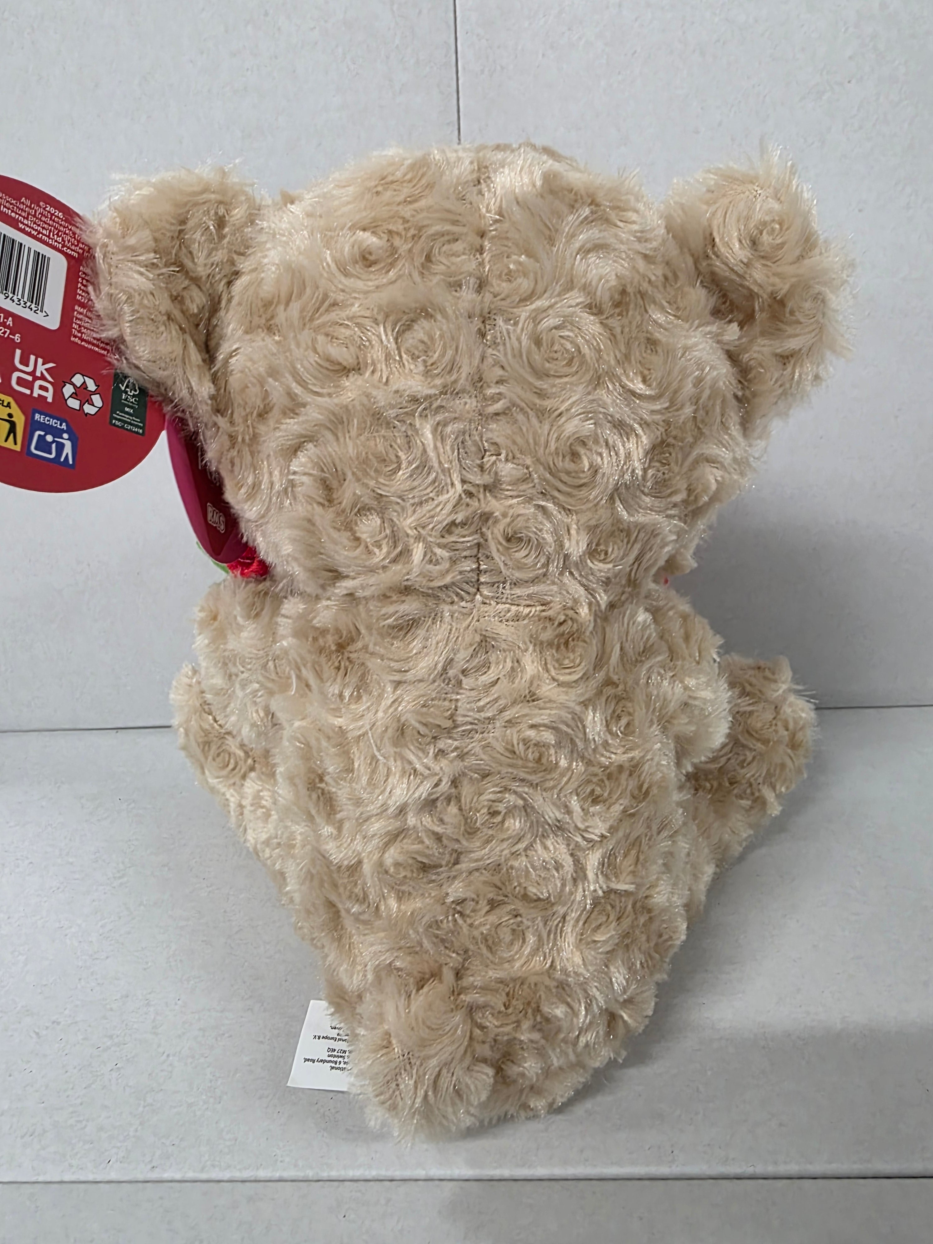 Valentines Bear With Rose 25cm (PACK OF 2)