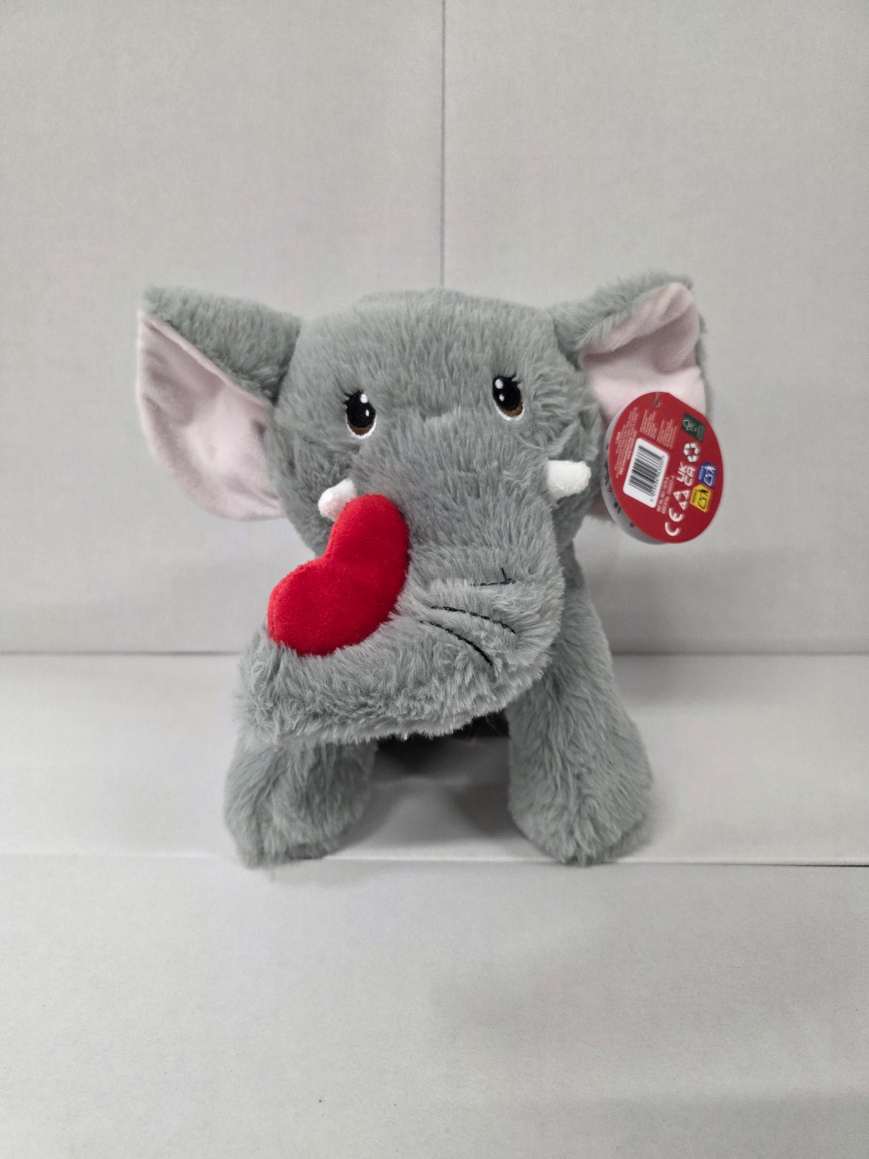 Valentines Elephant 25cm