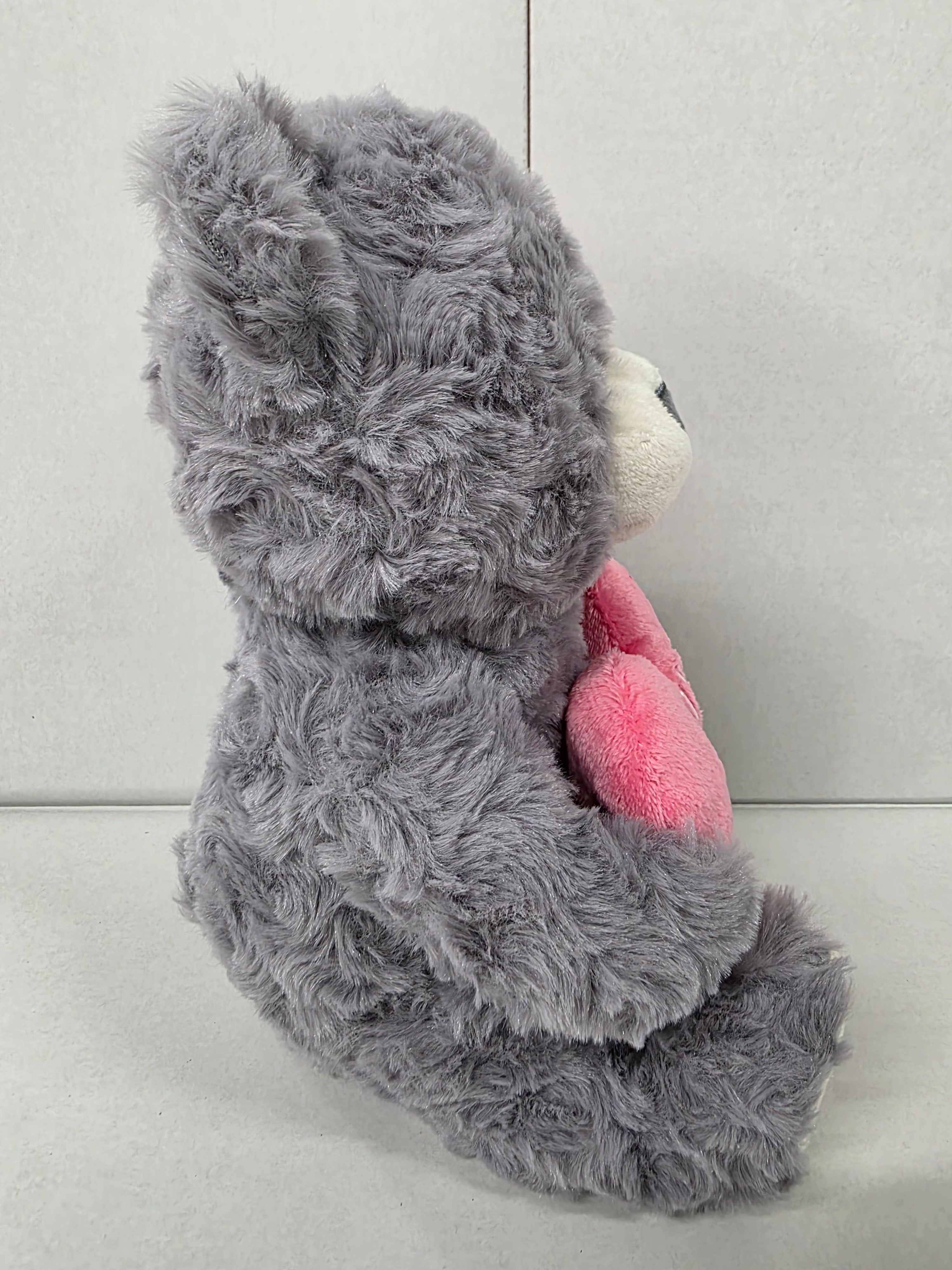 Valentines Love You Bear Pink and Grey 25cm