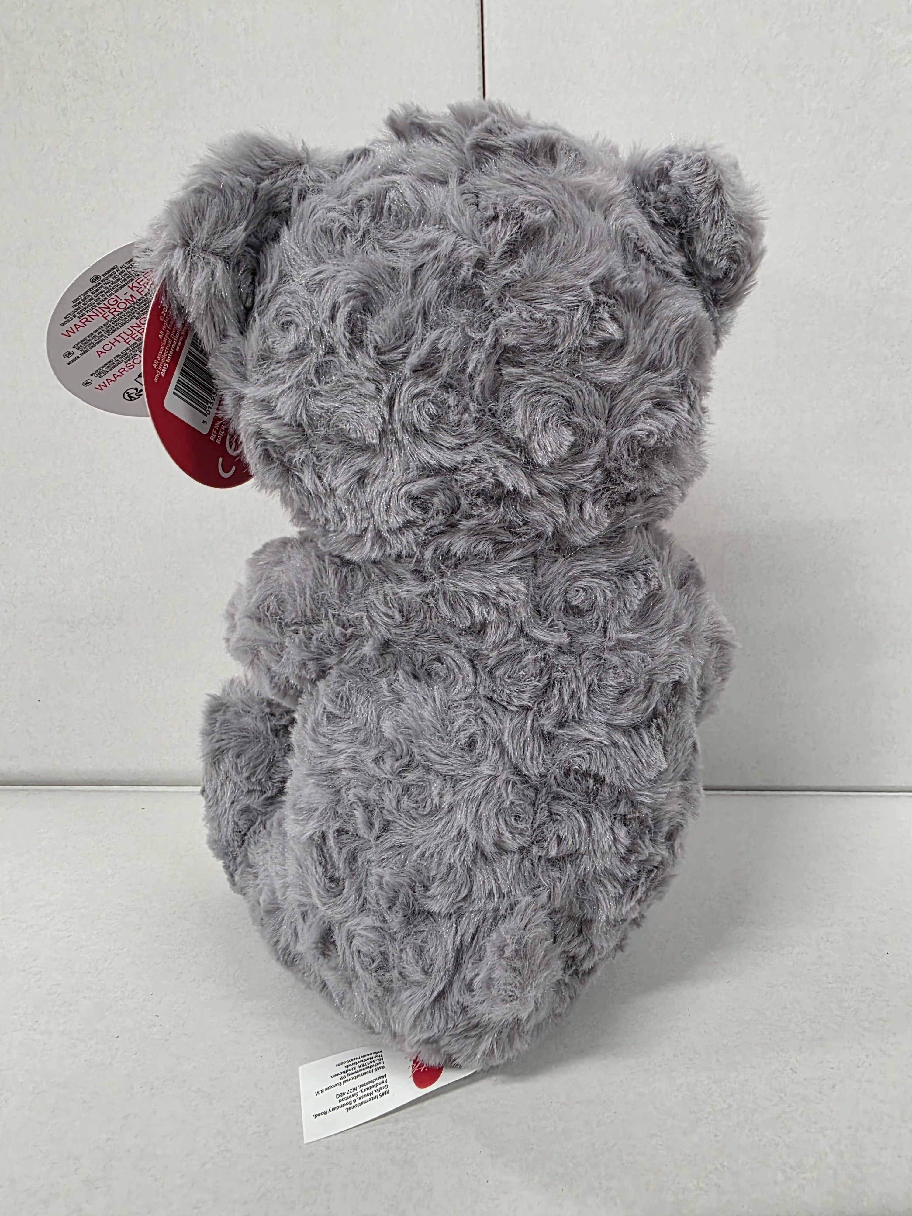 Valentines Love You Bear Pink and Grey 25cm