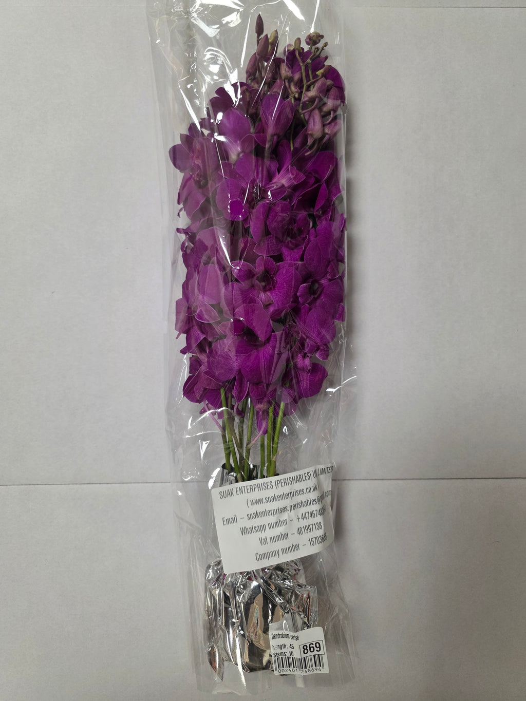 Farm Fresh Orchid Dendrobium Cersie (Bunch of 10 stems, Length 45cm)