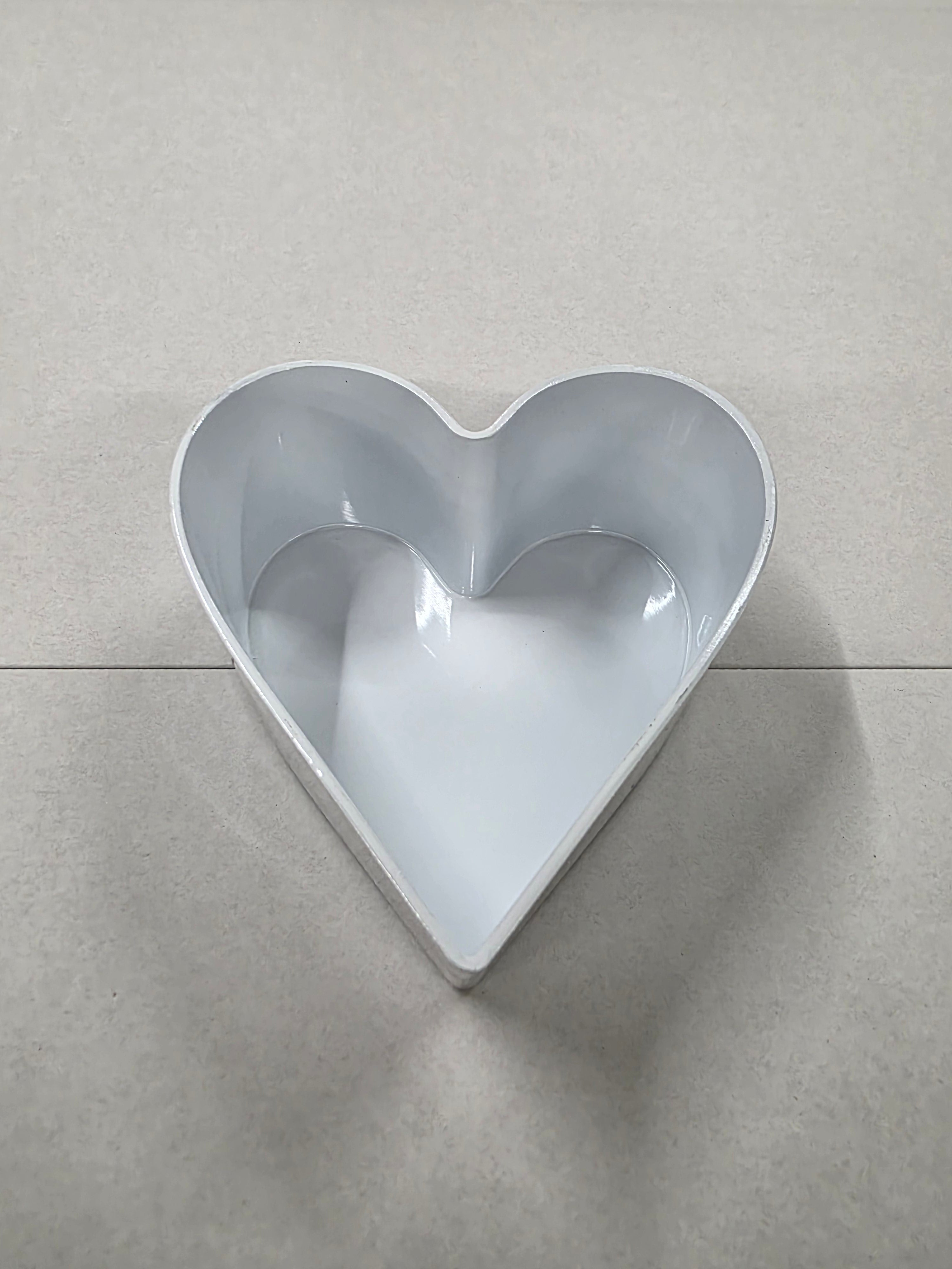 Planter Bowl Heart Melam White 15cm (PACK OF 2)
