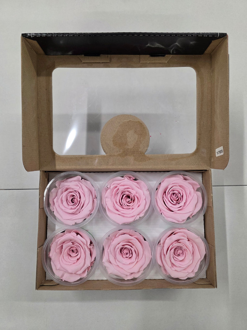 Artificial Preserved Rosa Xl Pink 04