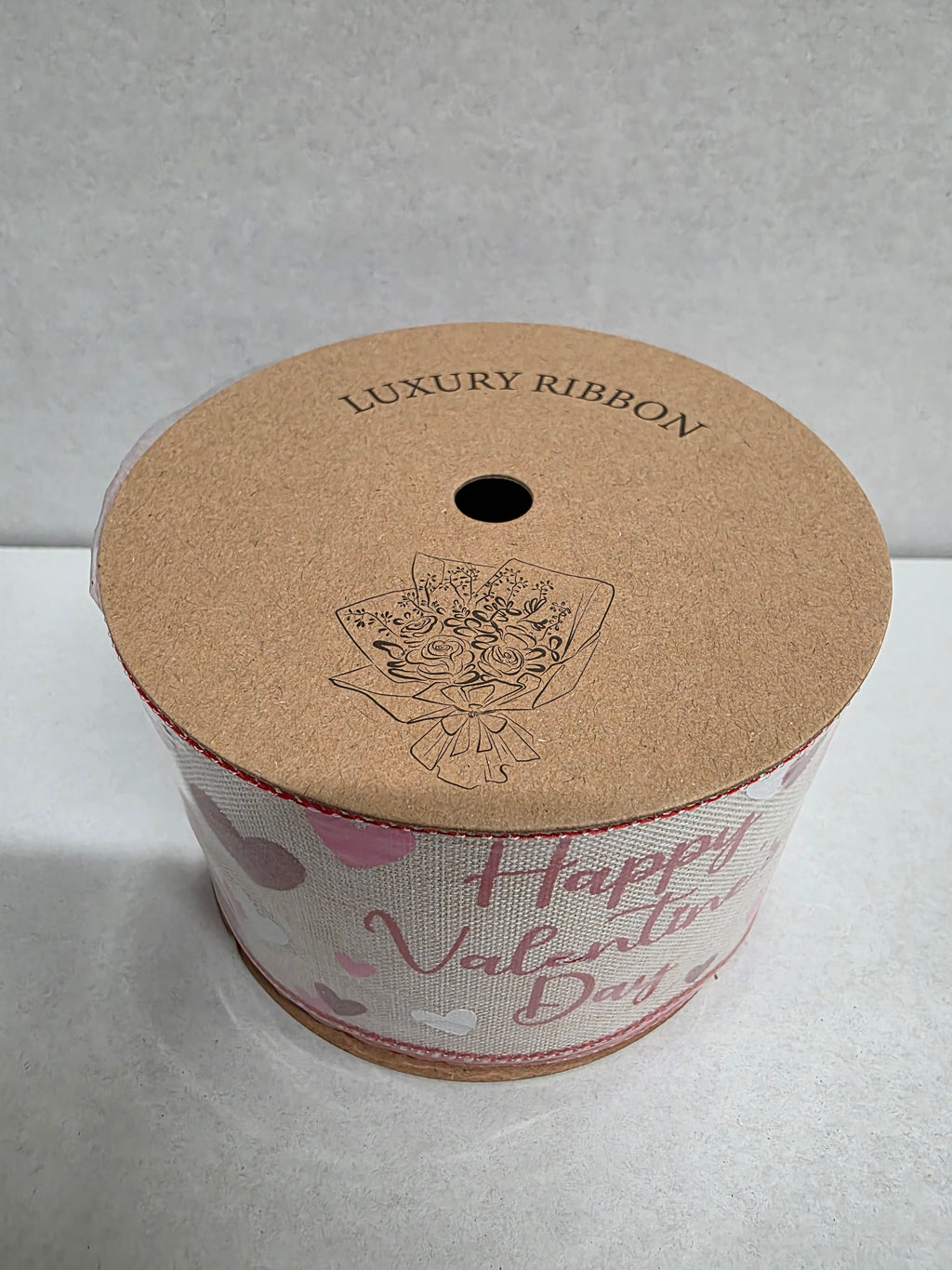 Ribbon Happy Valentines 63mm X10yards