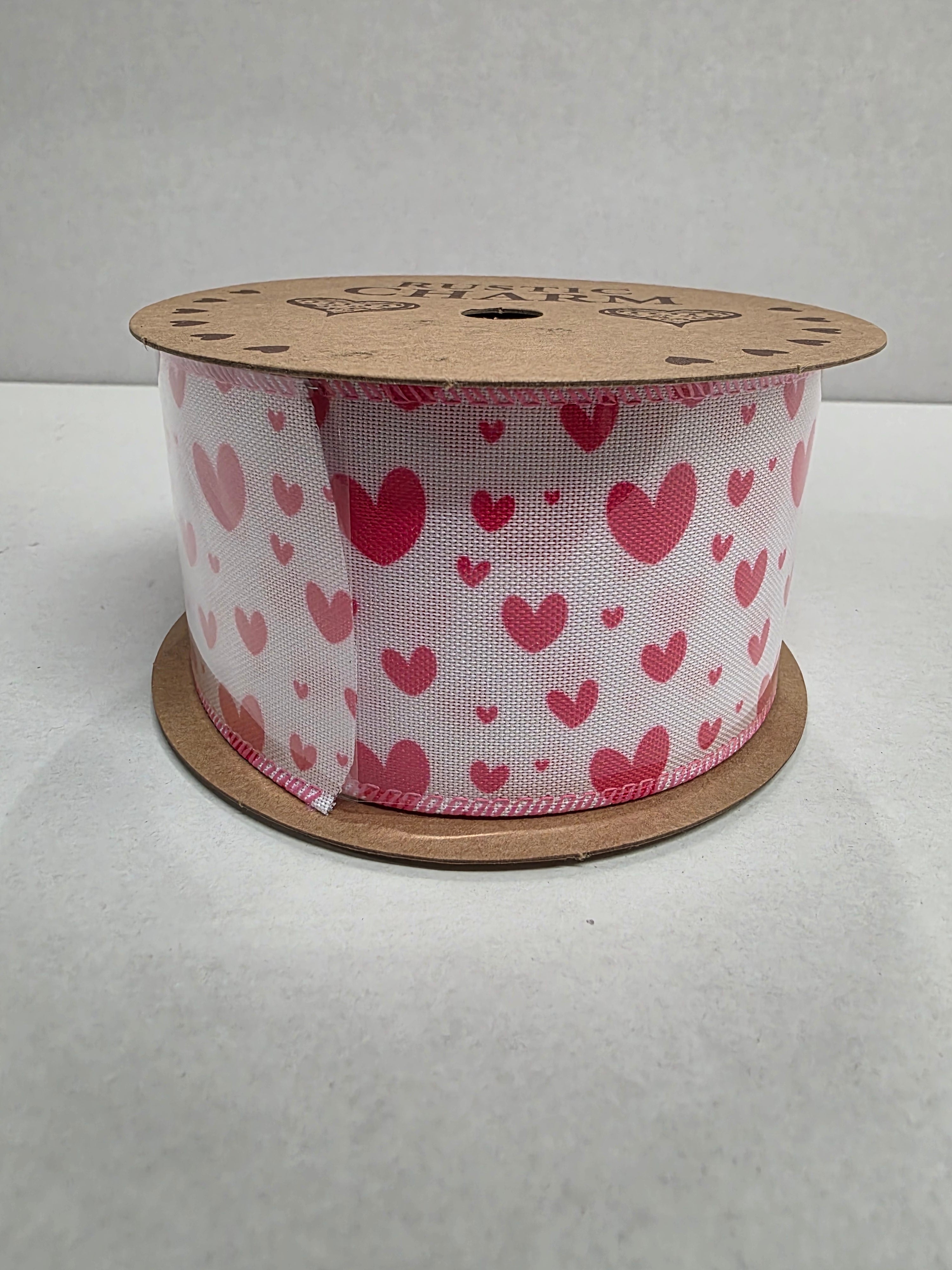Ribbon Pink Heart 60mm