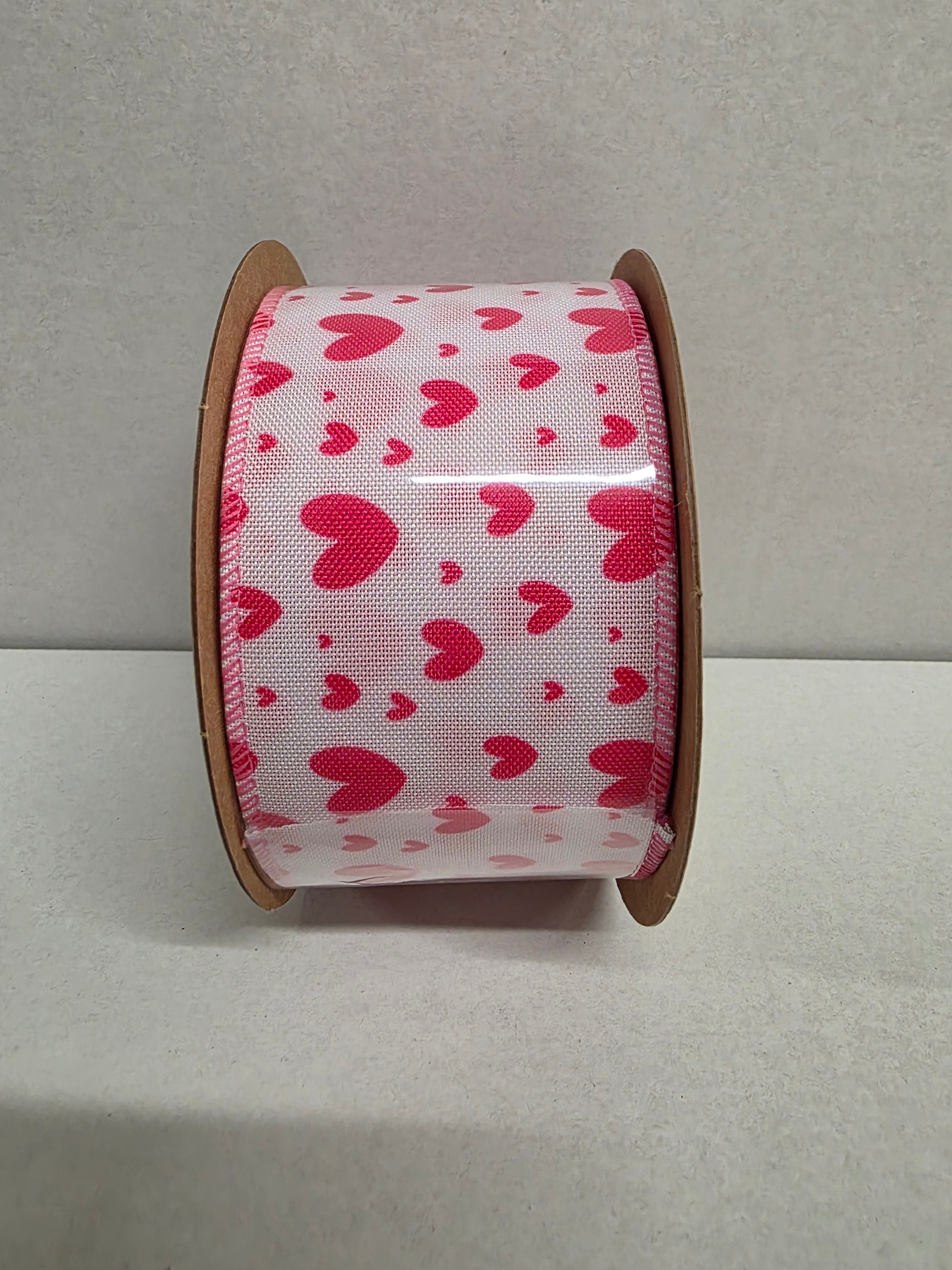 Ribbon Pink Heart 60mm