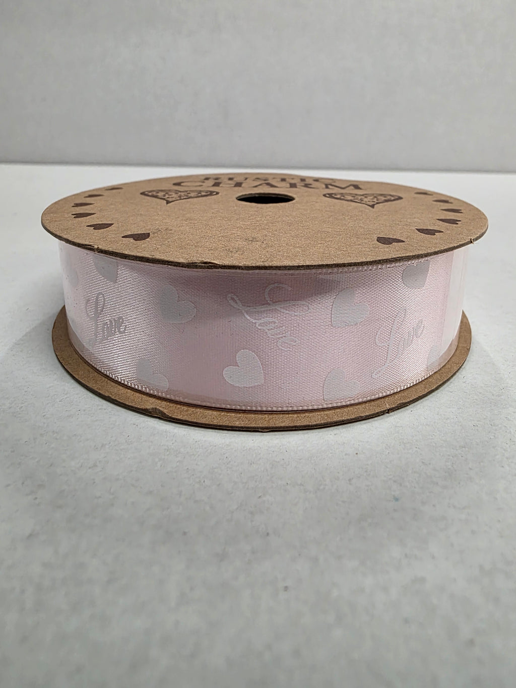 Ribbon Satin Love Heart 25mm (PACK OF 4)