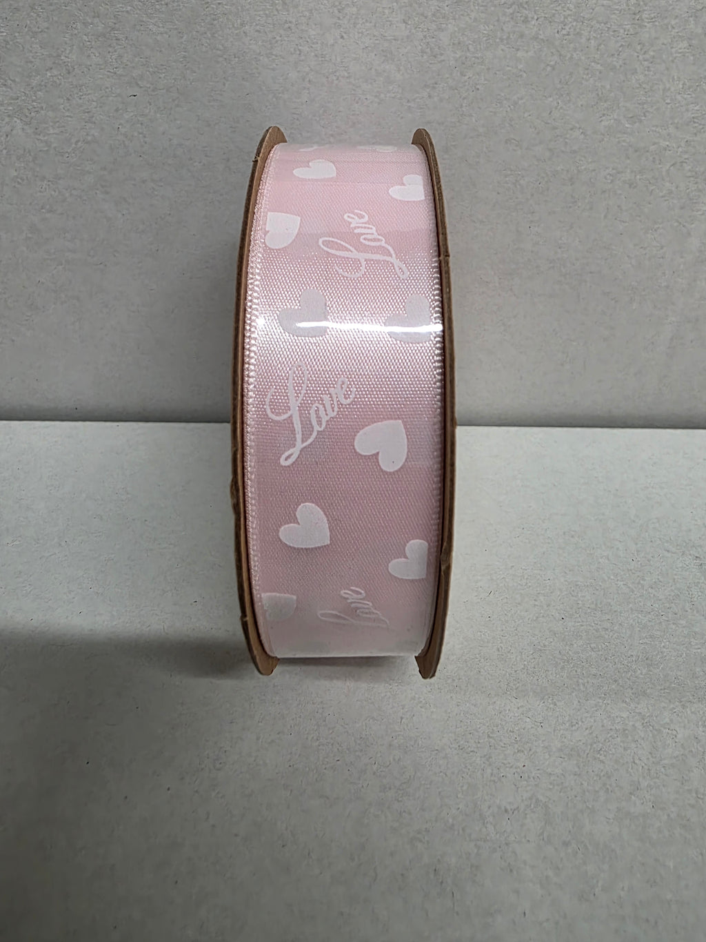Ribbon Satin Love Heart 25mm (PACK OF 4)