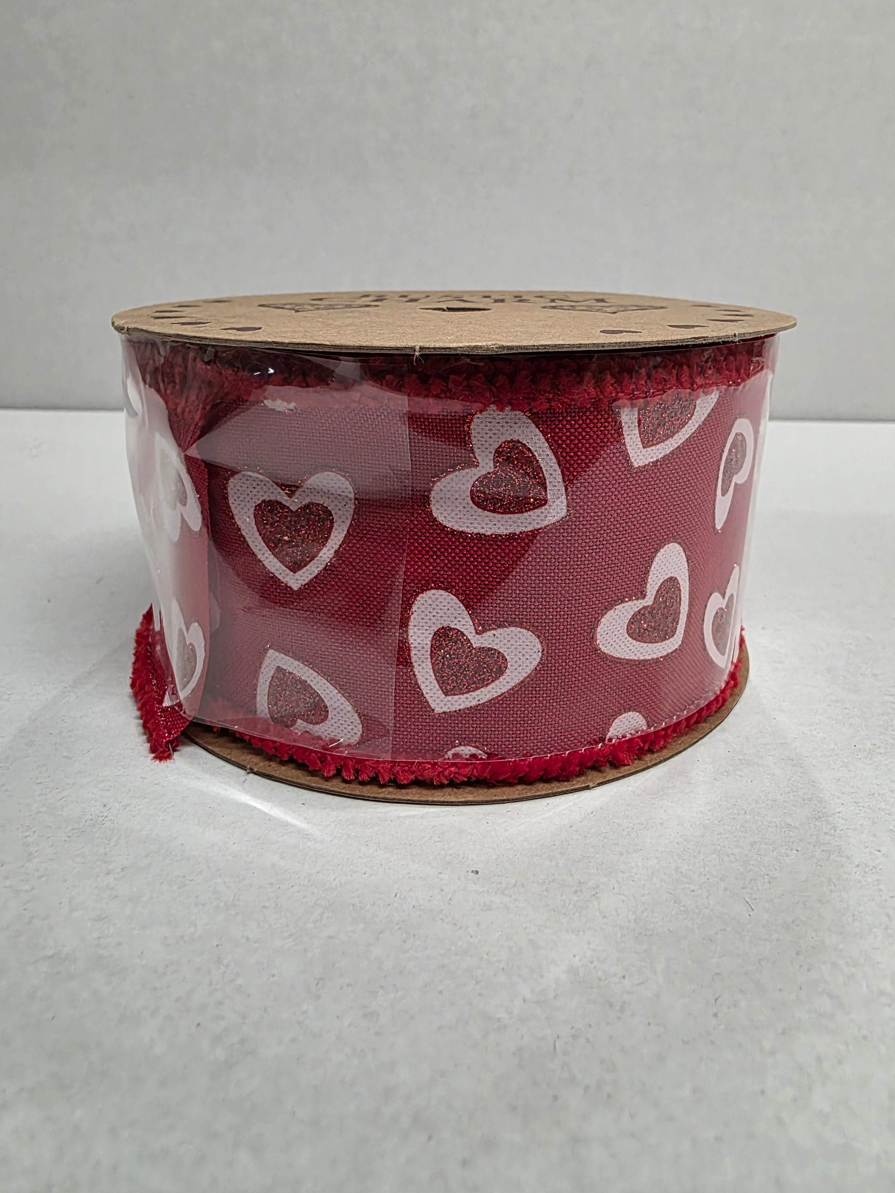 Ribbon Sparkly Heart 60mm