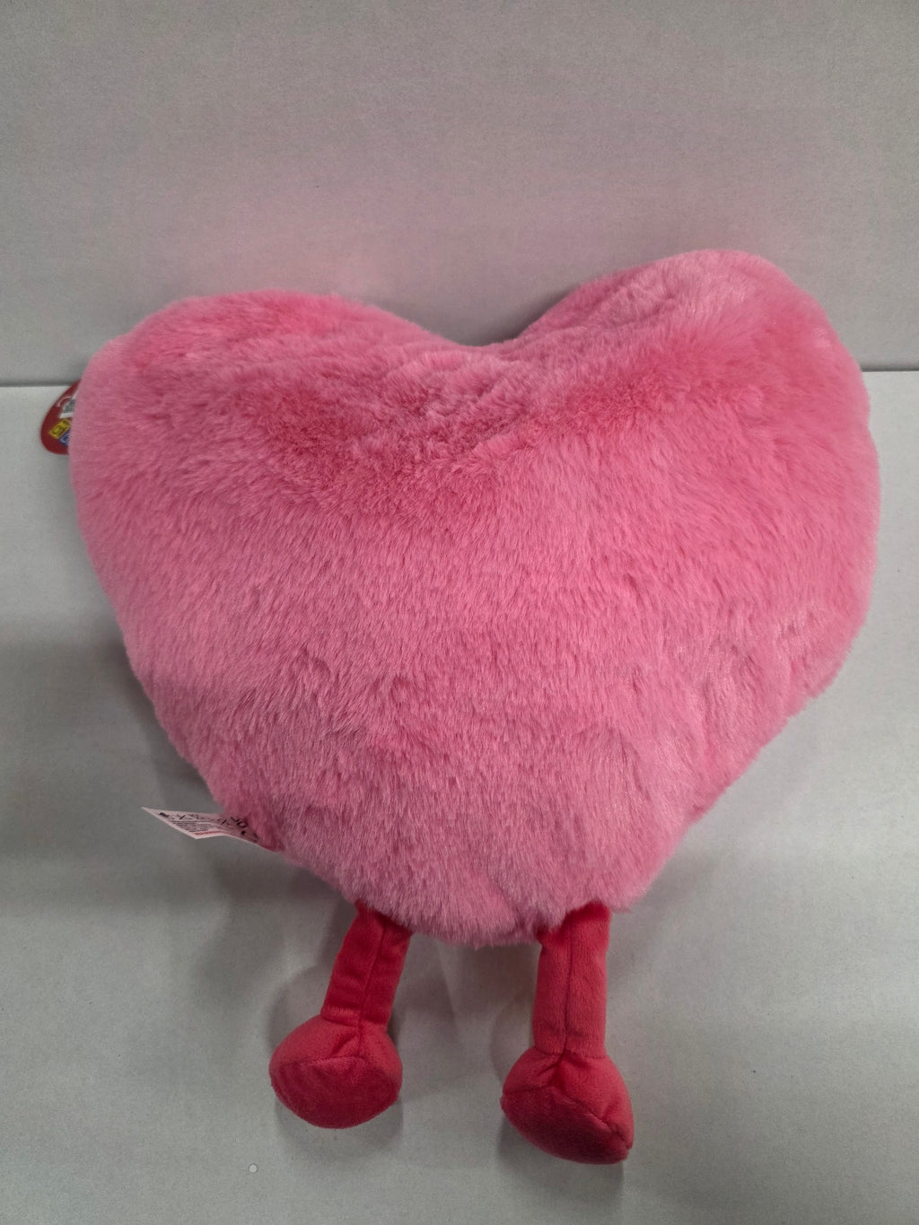Valentines Heart Plush 30cm Pink (PACK OF 2)
