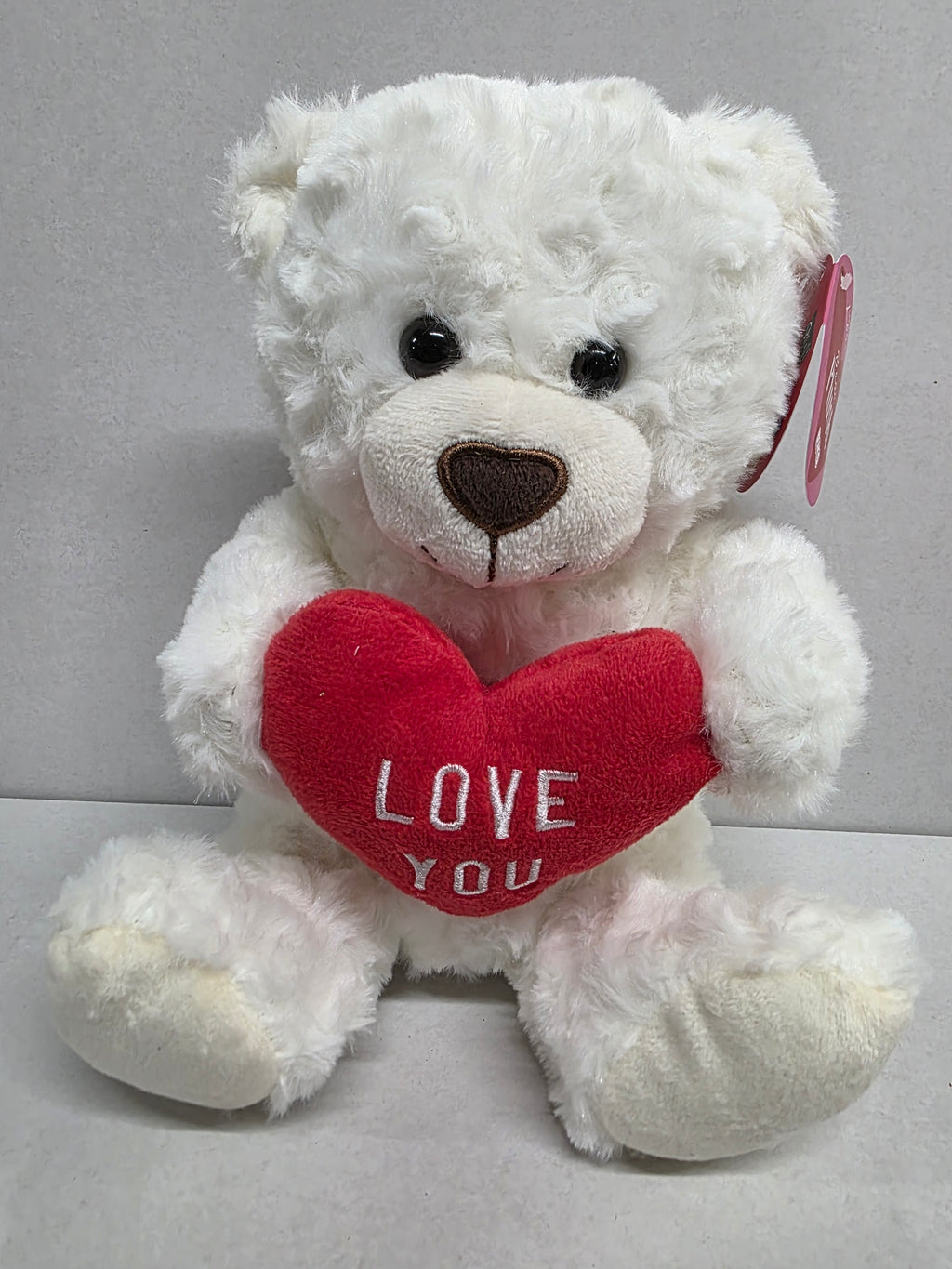Valentines I Love You Bear Cream 25cm (PACK OF 2)