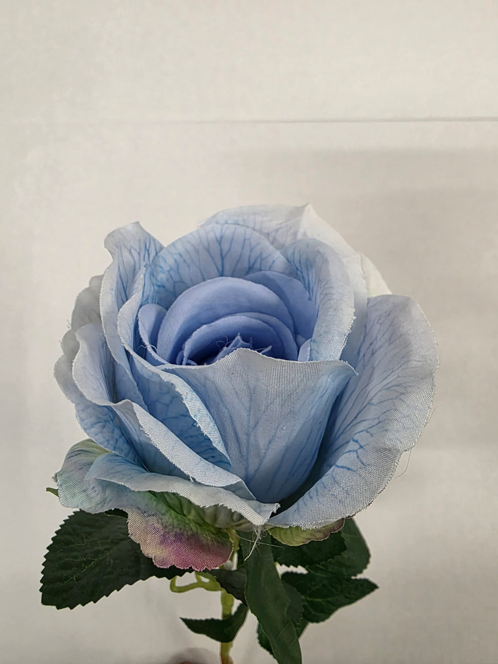 Artificial Essential Garden Rose Tonal Ice Blue (PACK OF 4)