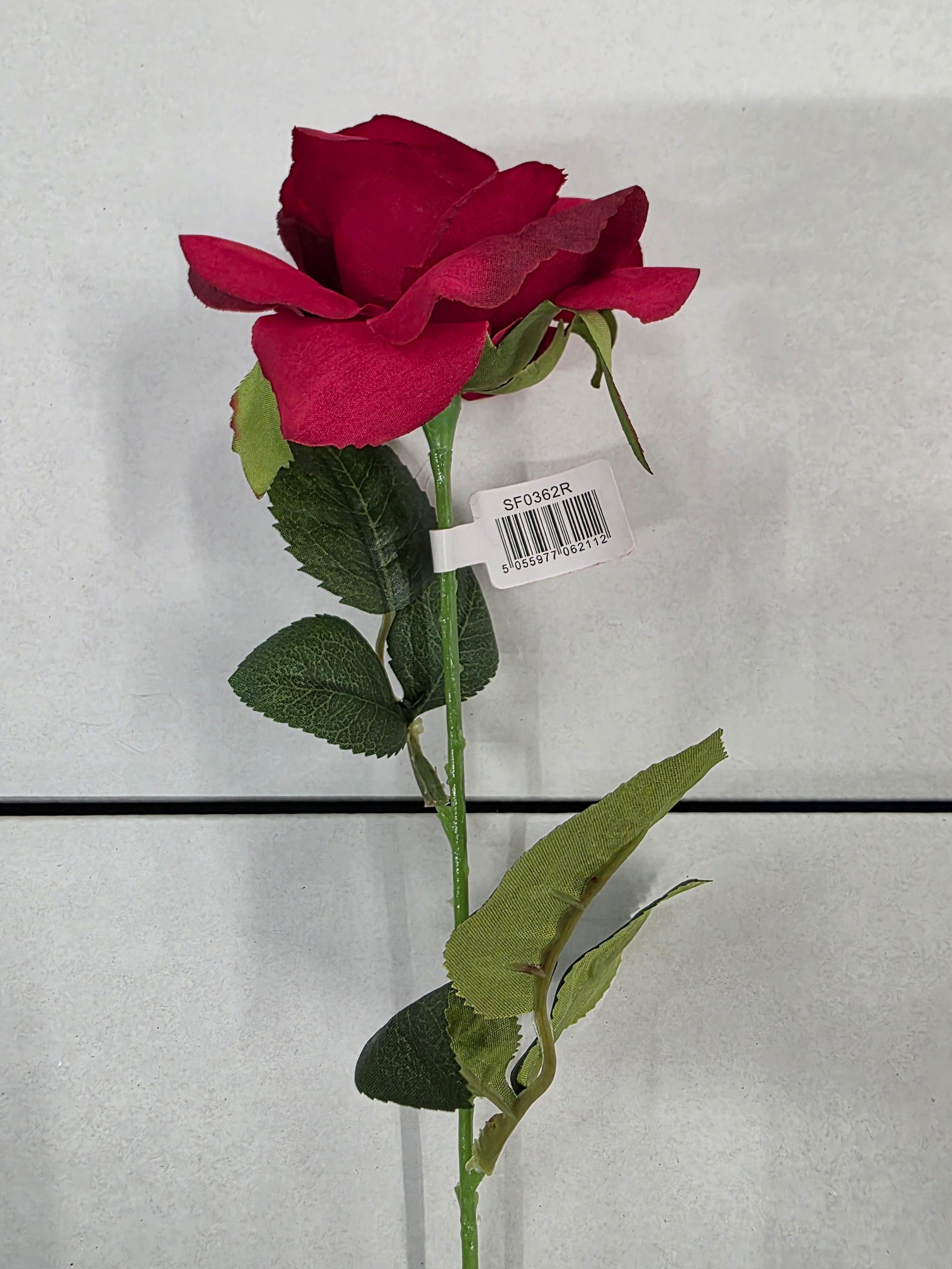 Artificial Rose Richmond Red 42cm (PACK OF 5)