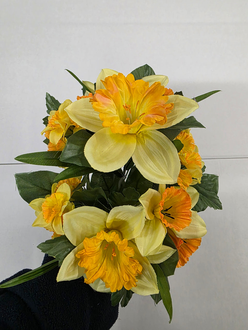 Artificial Daffodil Bush X11 Heads 32cm (PACK OF 2)