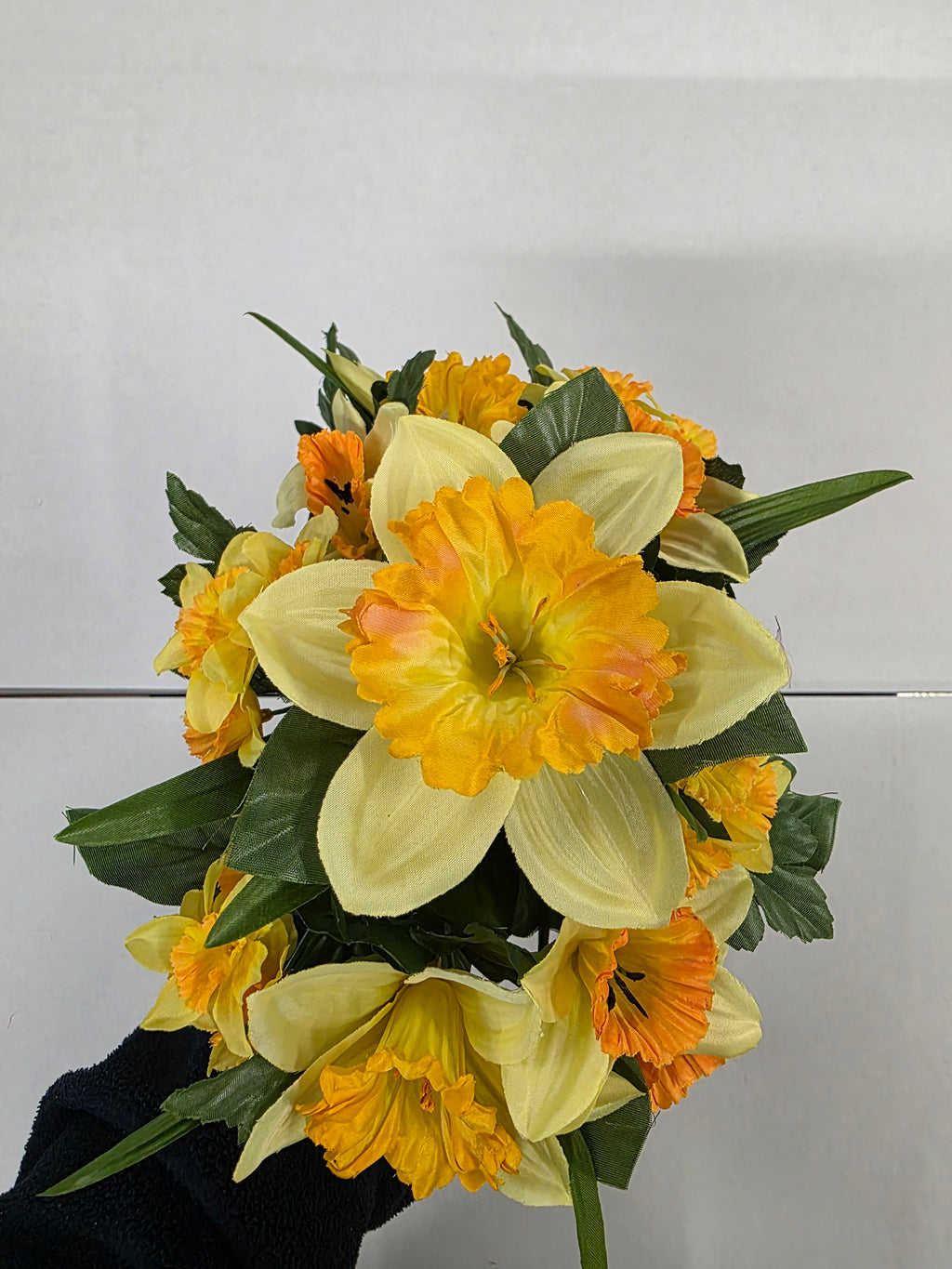 Artificial Daffodil Bush X11 Heads 32cm (PACK OF 2)