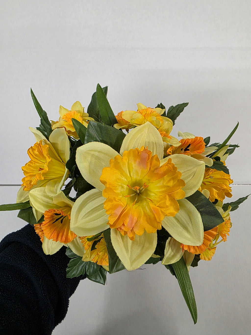 Artificial Daffodil Bush X11 Heads 32cm (PACK OF 2)