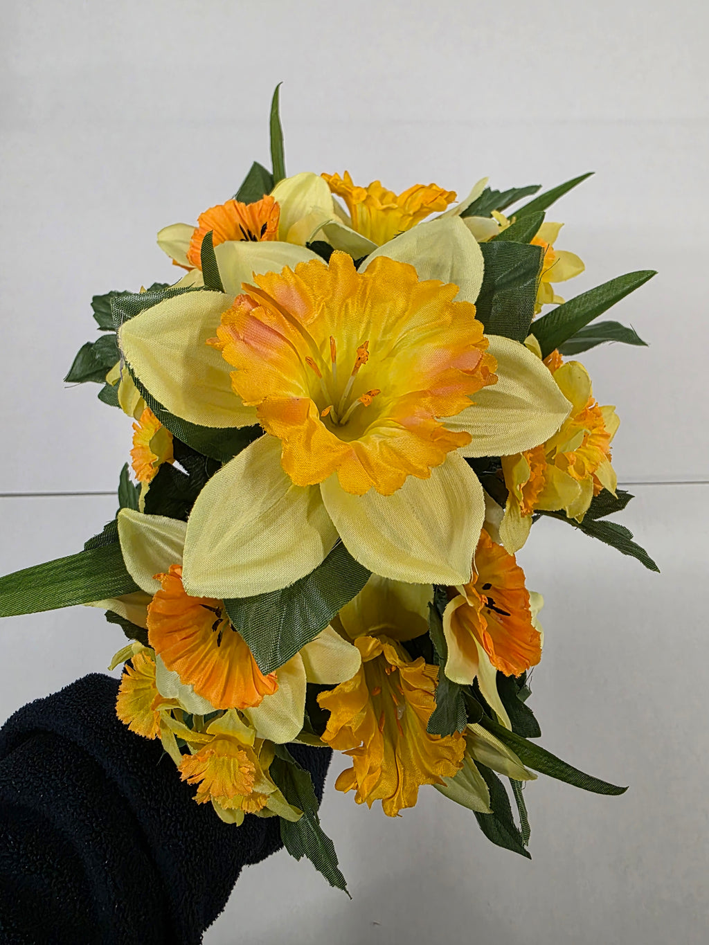 Artificial Daffodil Bush X11 Heads 32cm (PACK OF 2)