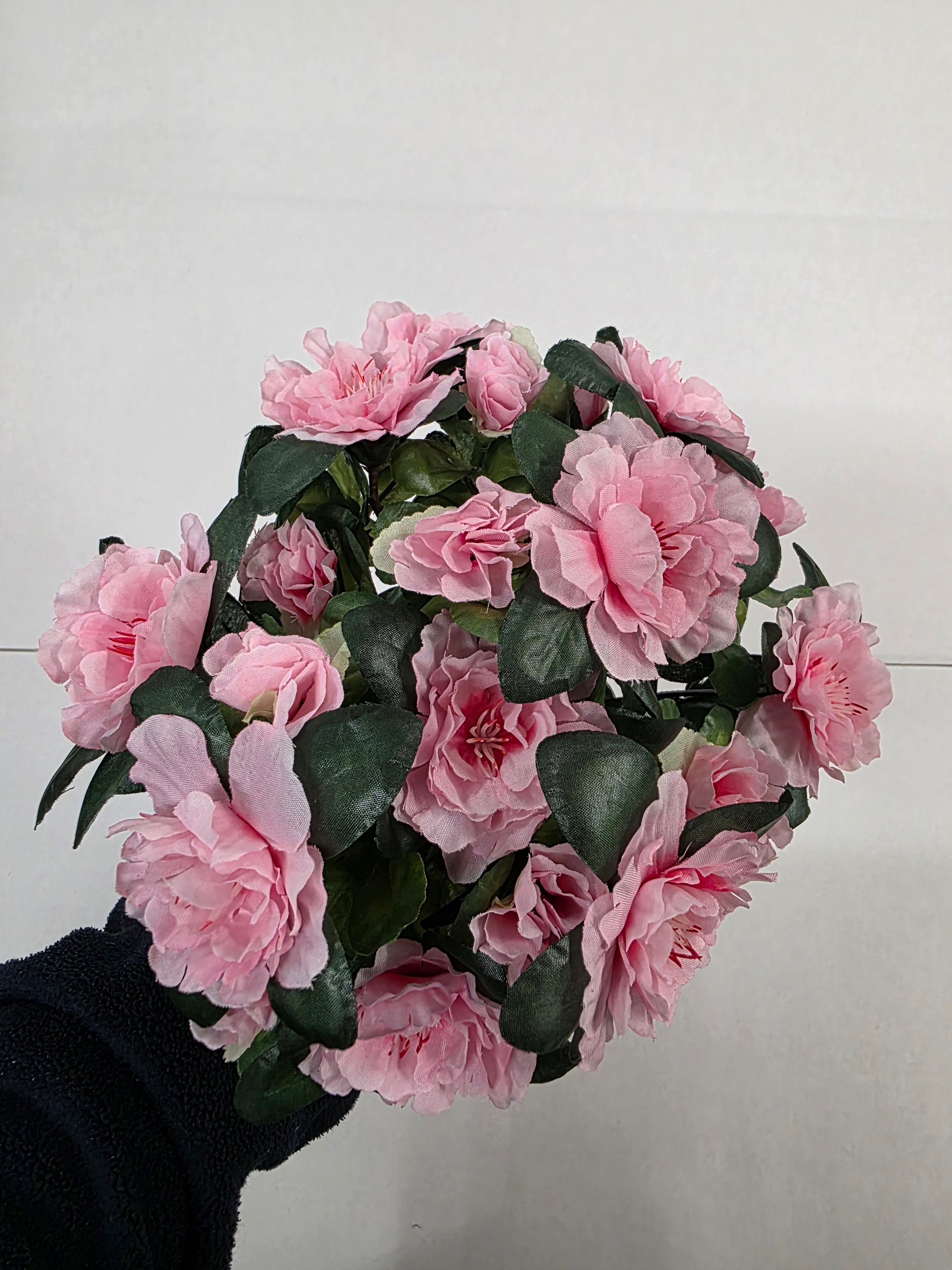 Artificial Azalea Bush Pink 36cm