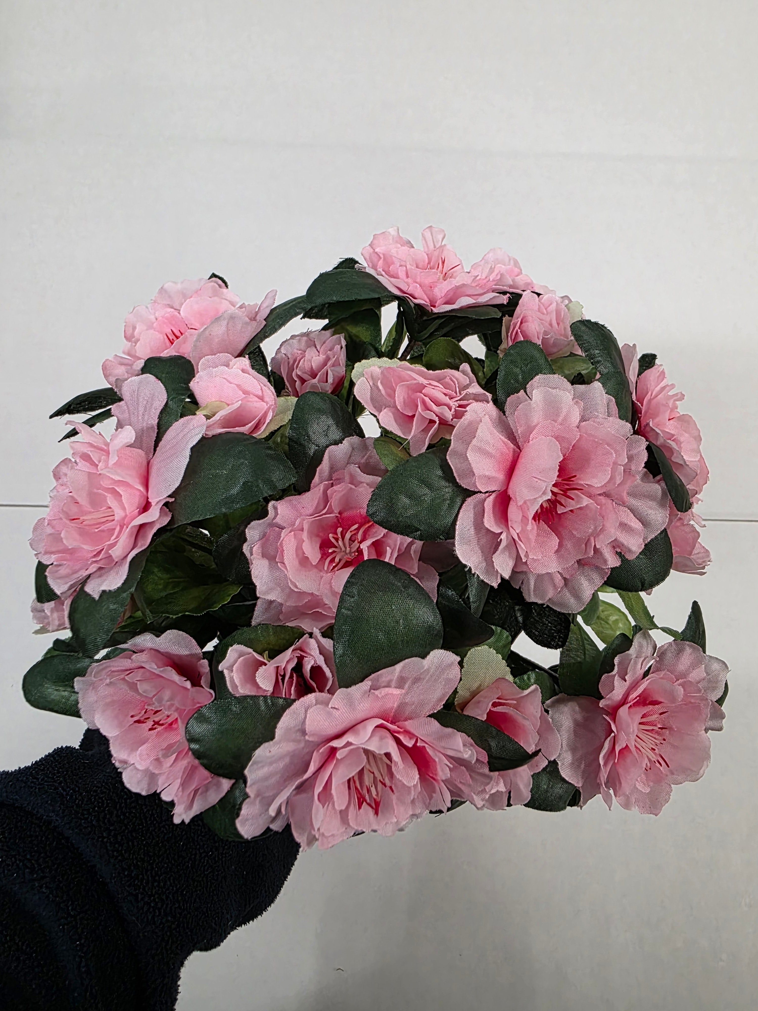 Artificial Azalea Bush Pink 36cm