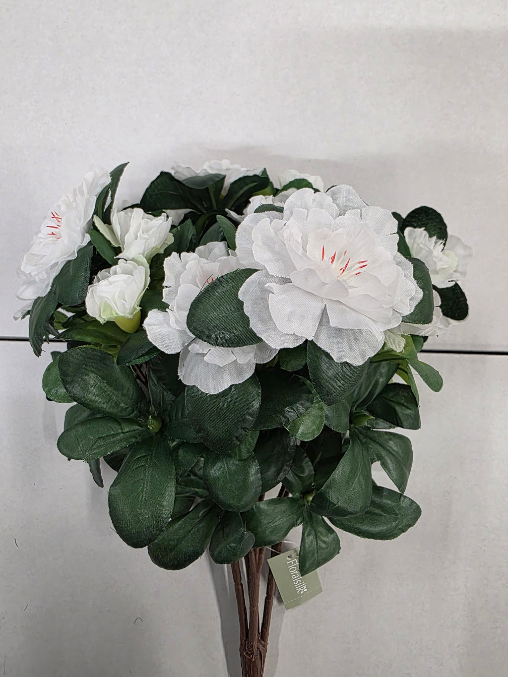 Artificial Azalea Bush White 36cm