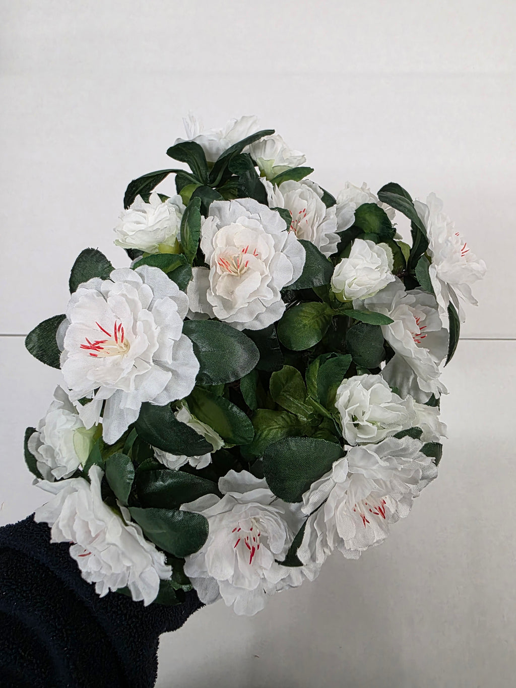 Artificial Azalea Bush White 36cm