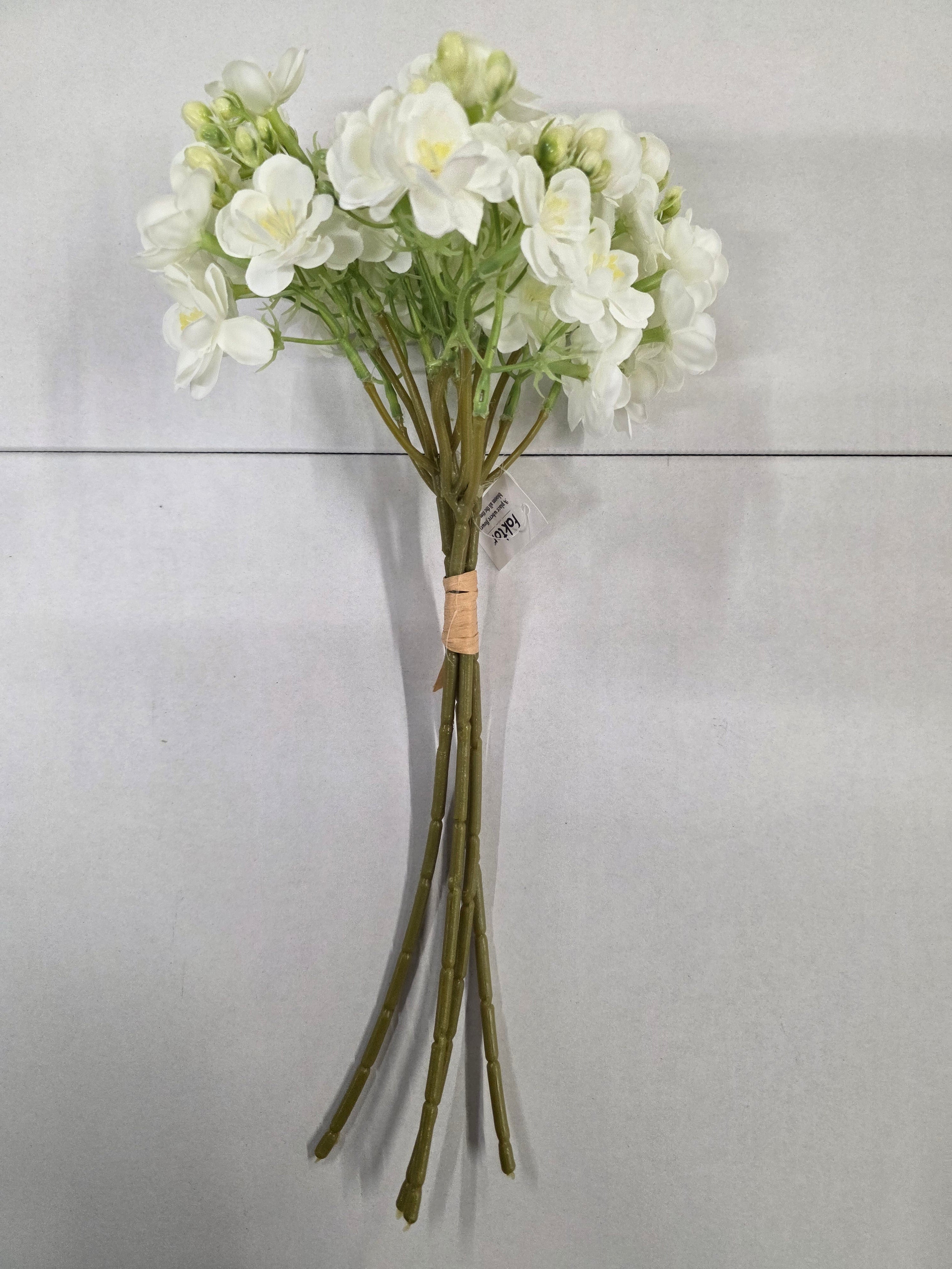 Artificial Jasmine X4 Stems White 38cm (PACK OF 2)