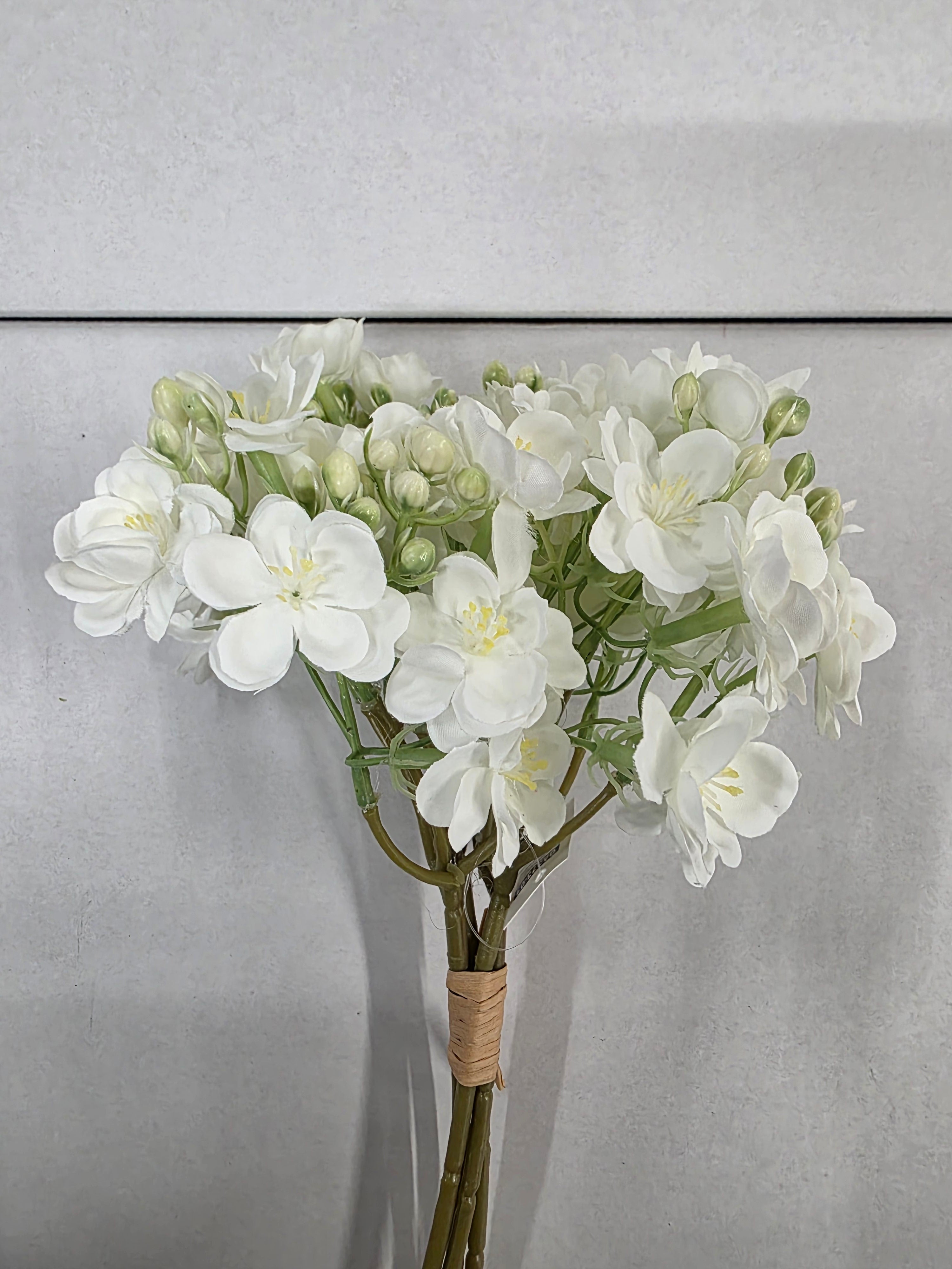 Artificial Jasmine X4 Stems White 38cm (PACK OF 2)