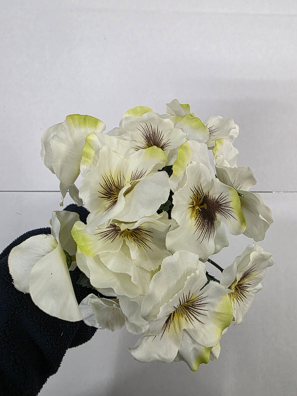 Artificial Pansy Cream 26cm (PACK OF 4)