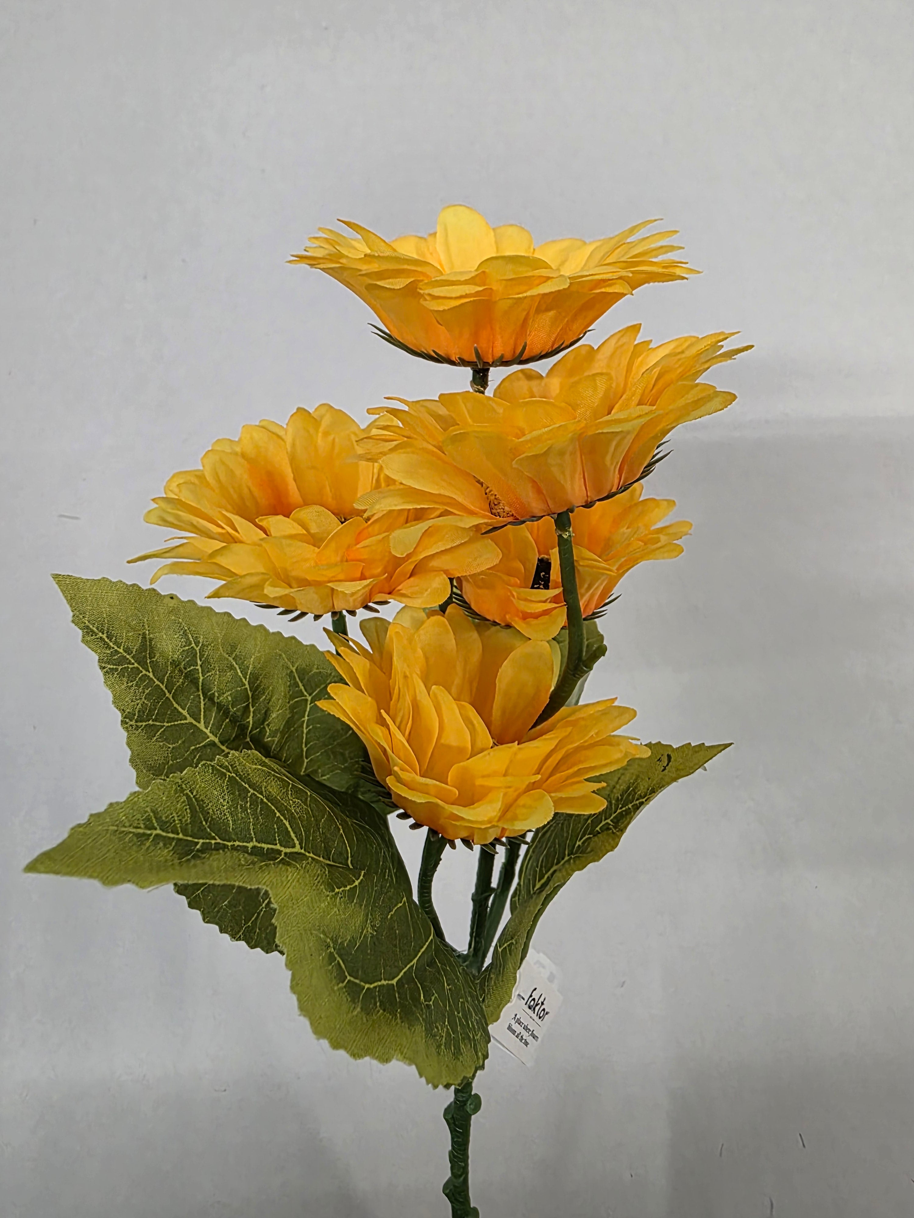 Artificial Sunflower Spray 53cm (PACK OF 2)