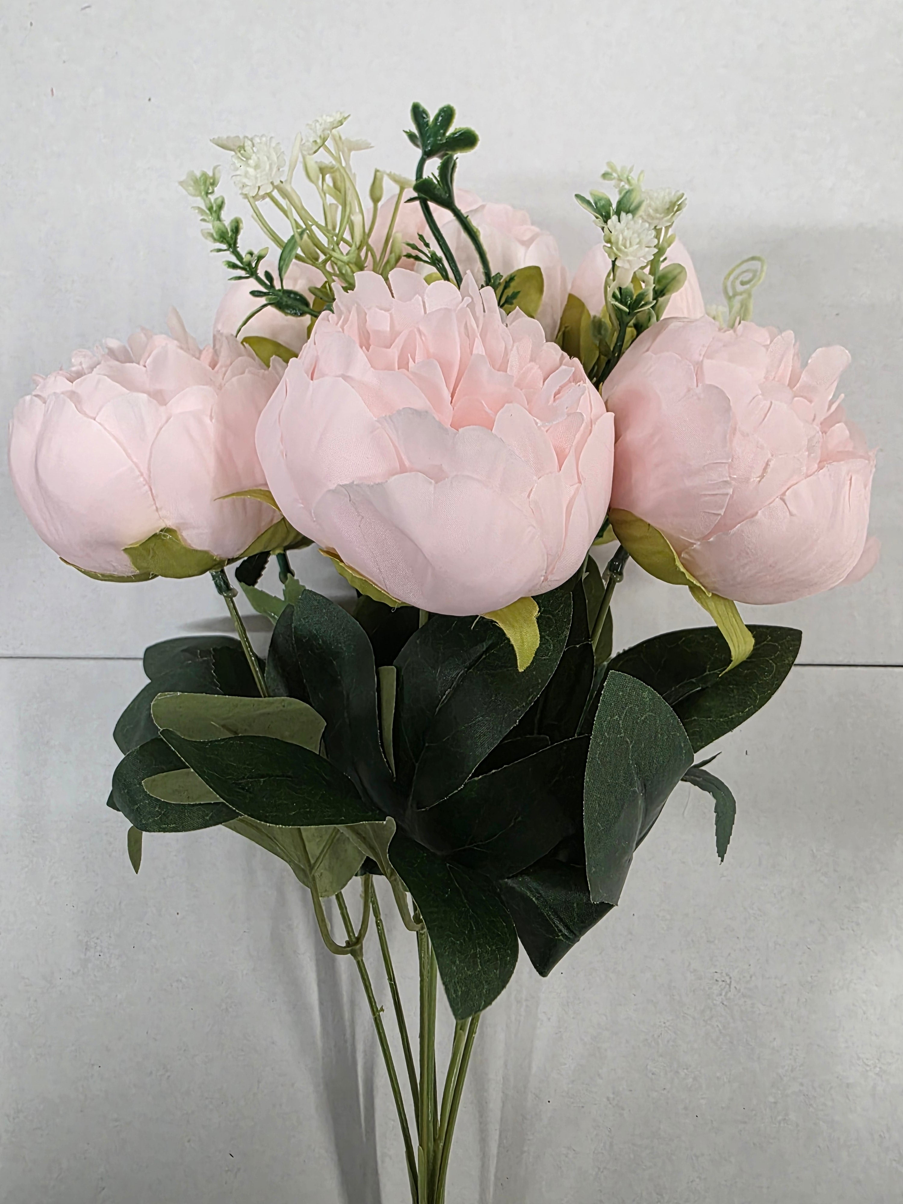 Artificial Bouquet Peony Pink