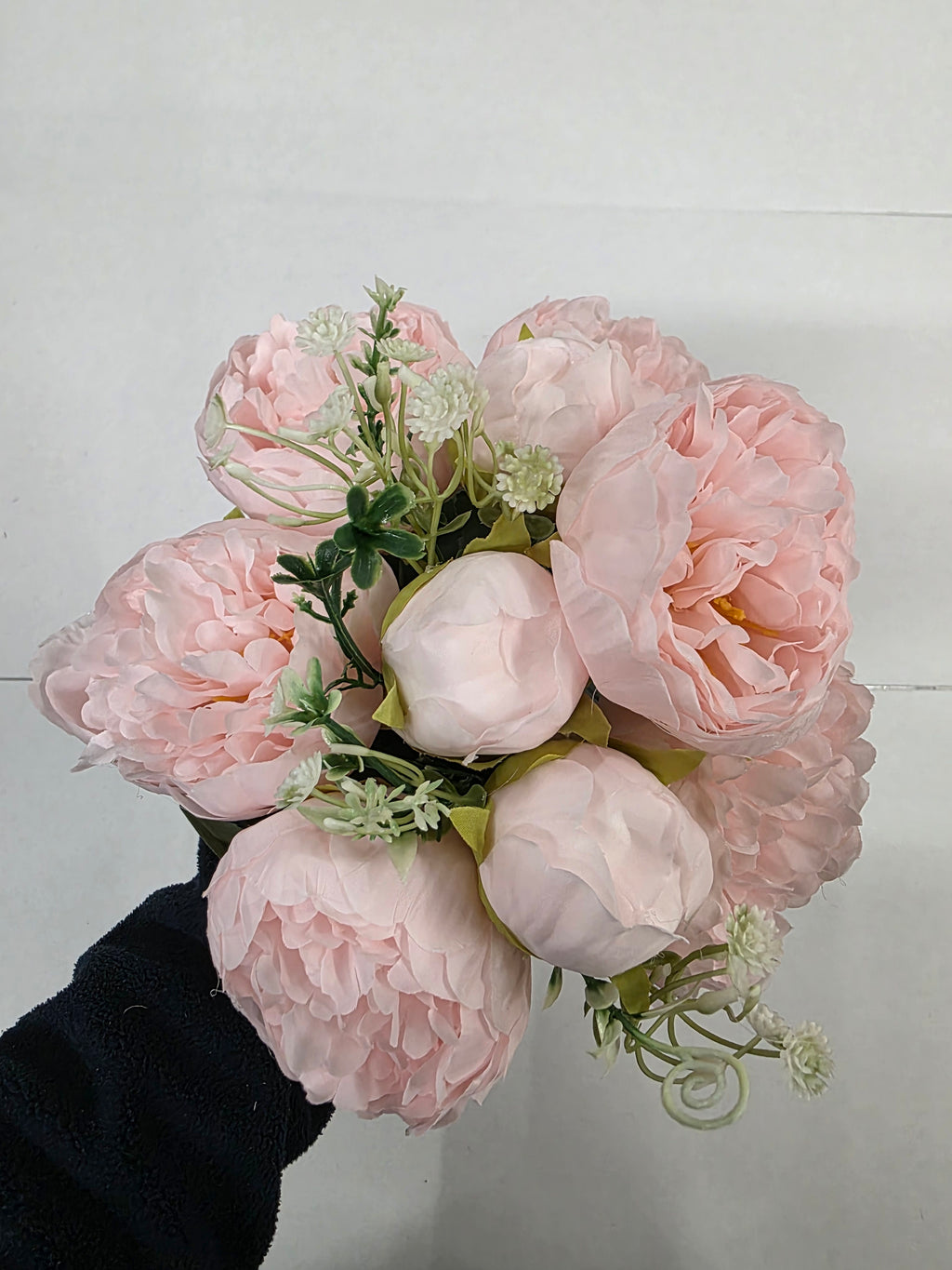 Artificial Bouquet Peony Pink