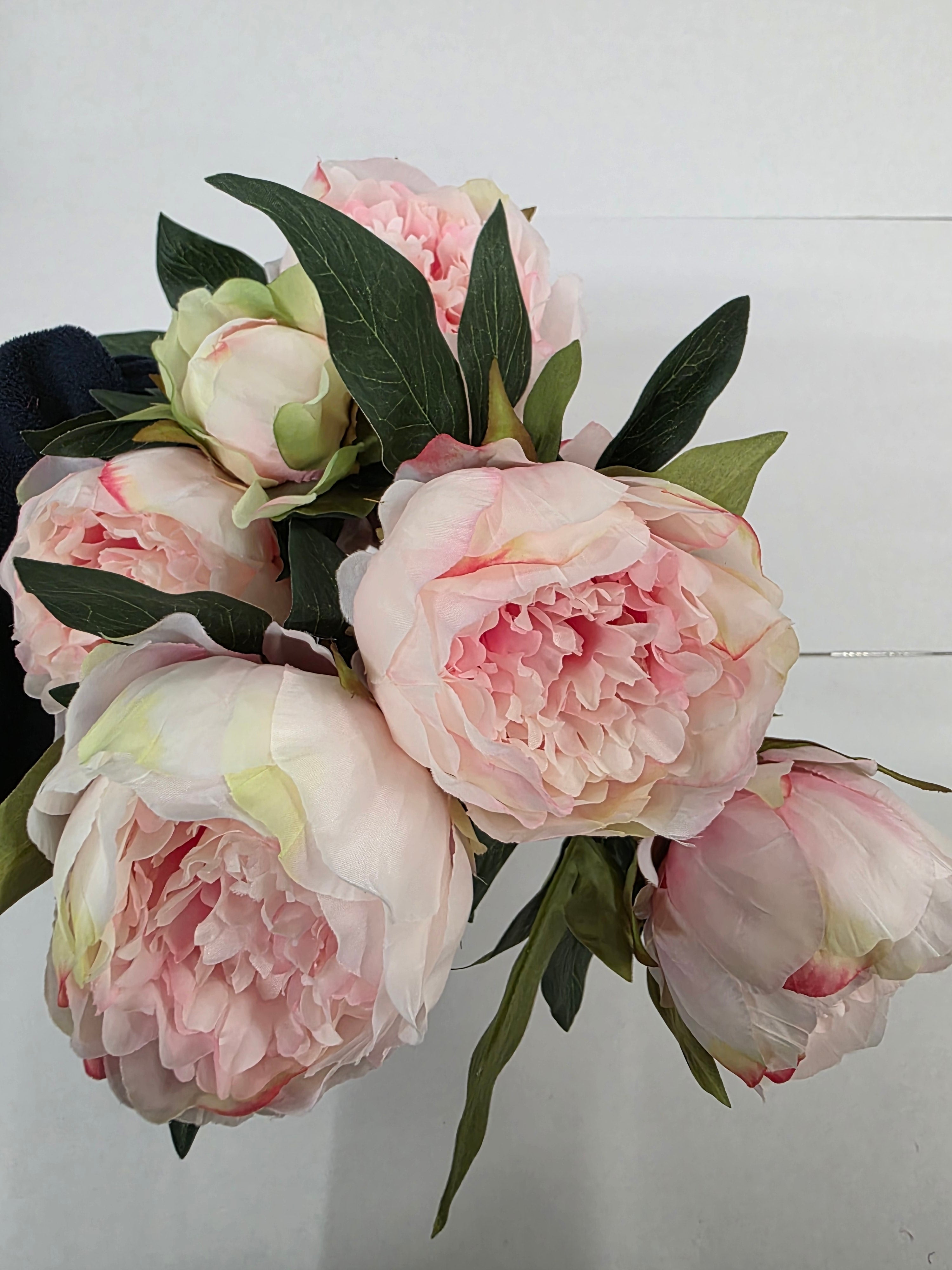 Artificial Peony Bush Large X 9 58cm
