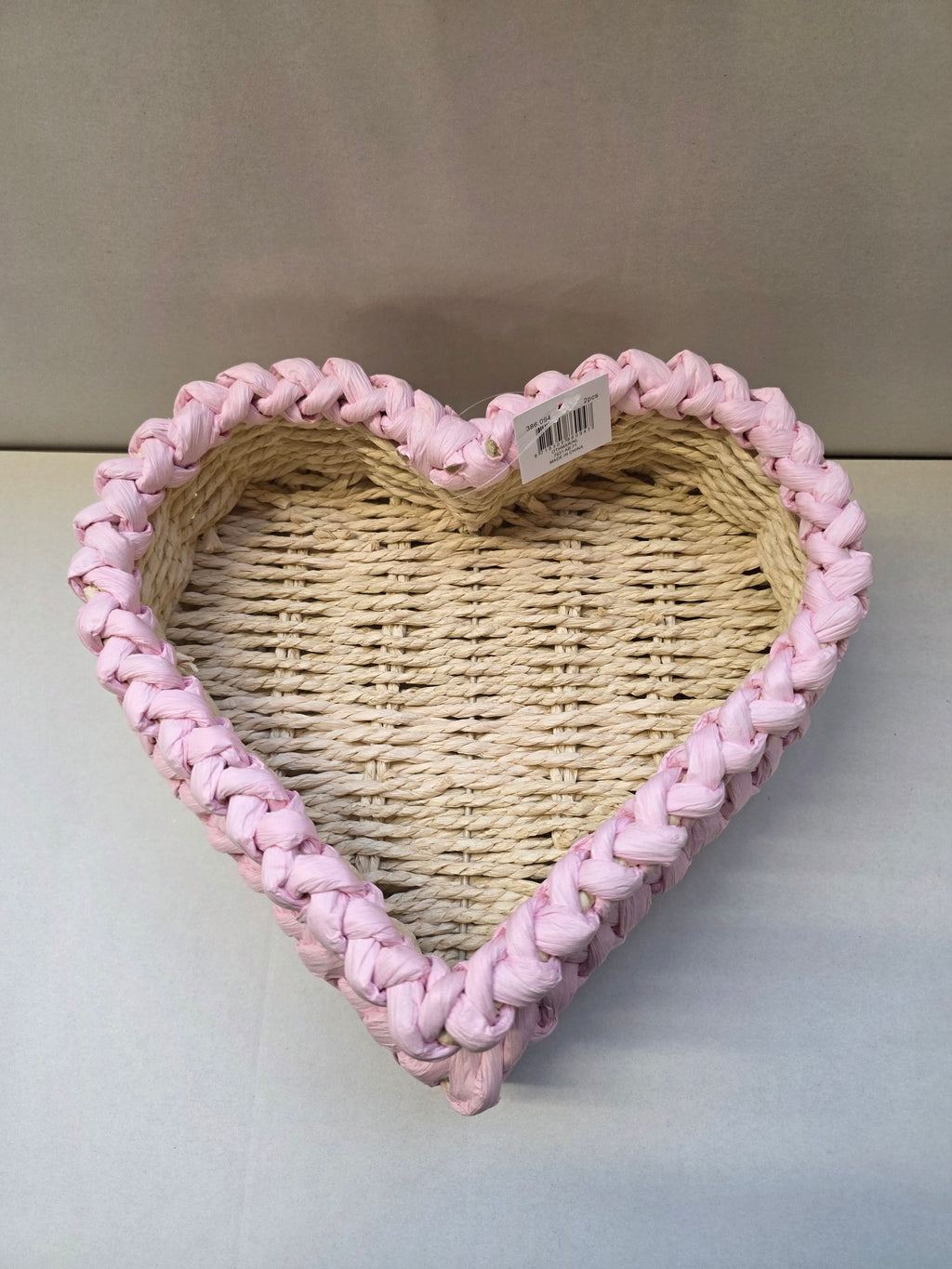Paper Heart Baskets Pink Set Of 2